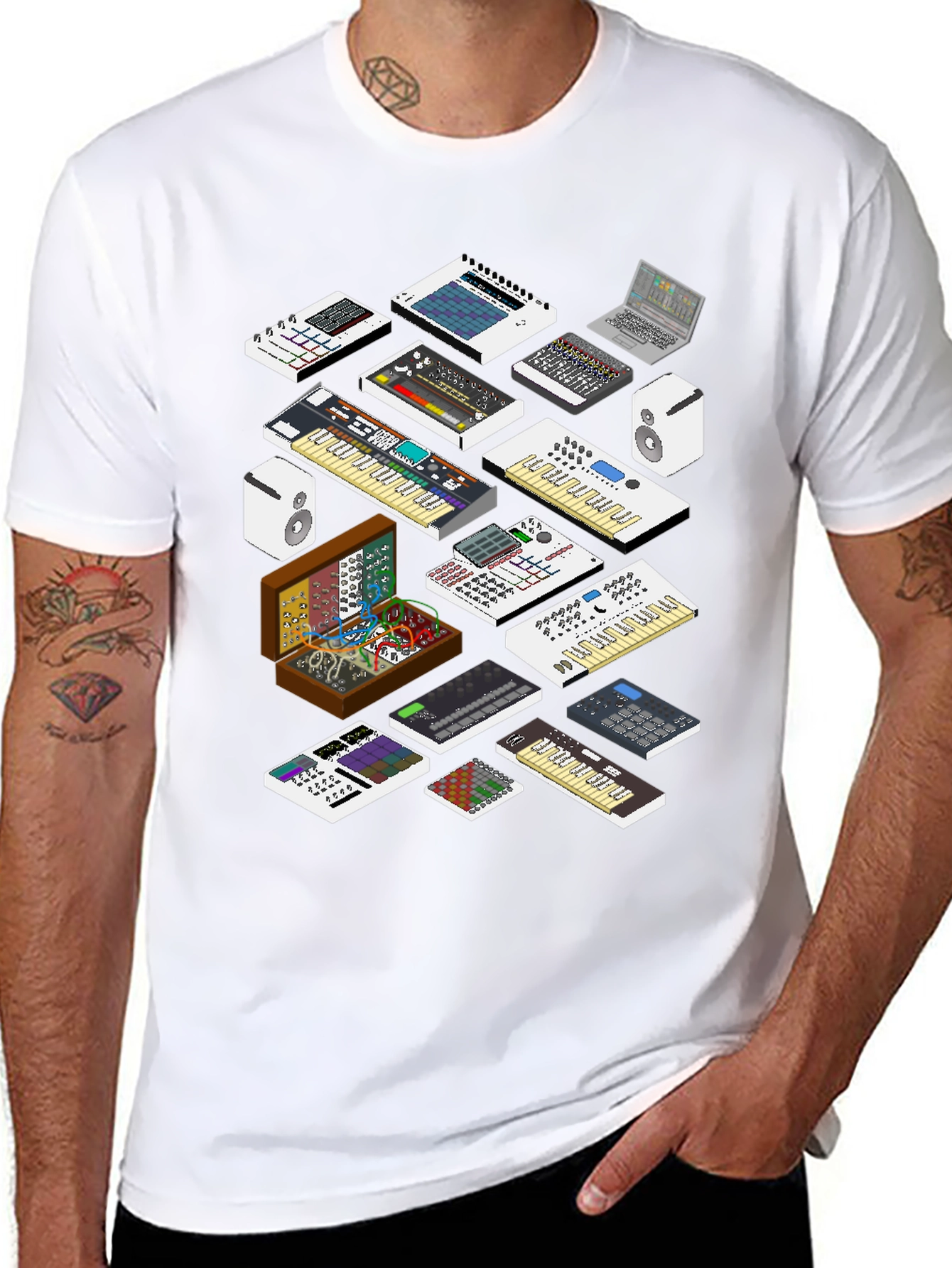 Synthesizer Graphic T-Shirt