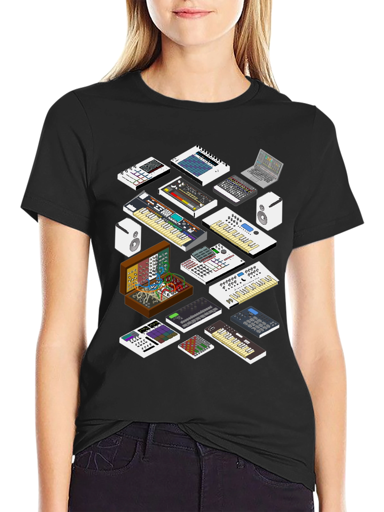 Synthesizer Graphic T-Shirt