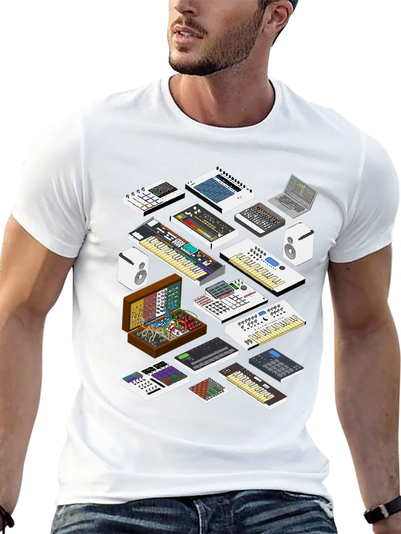 Synthesizer Graphic T-Shirt
