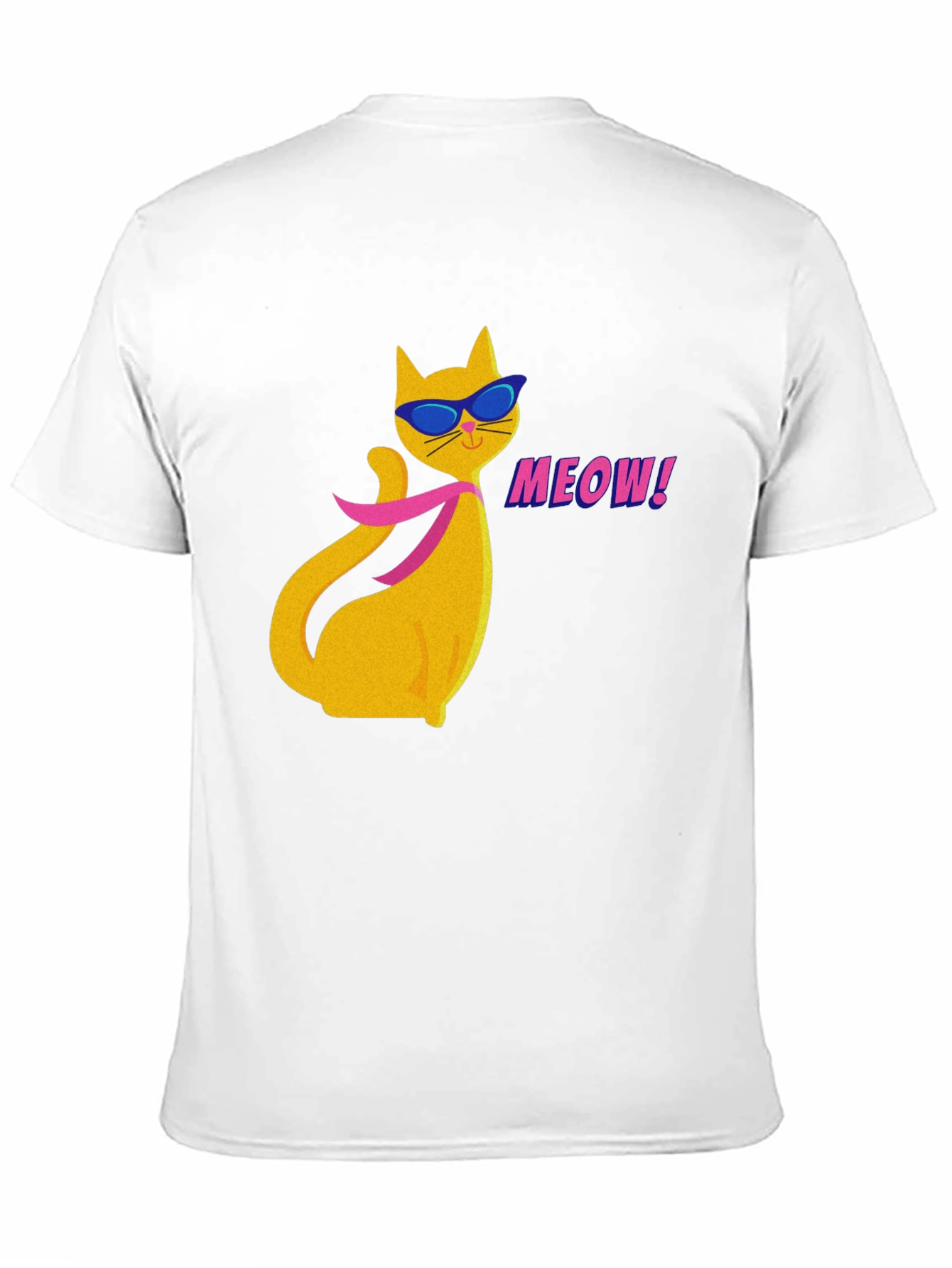 Cool Cat T-Shirt - Meow Cartoon Design