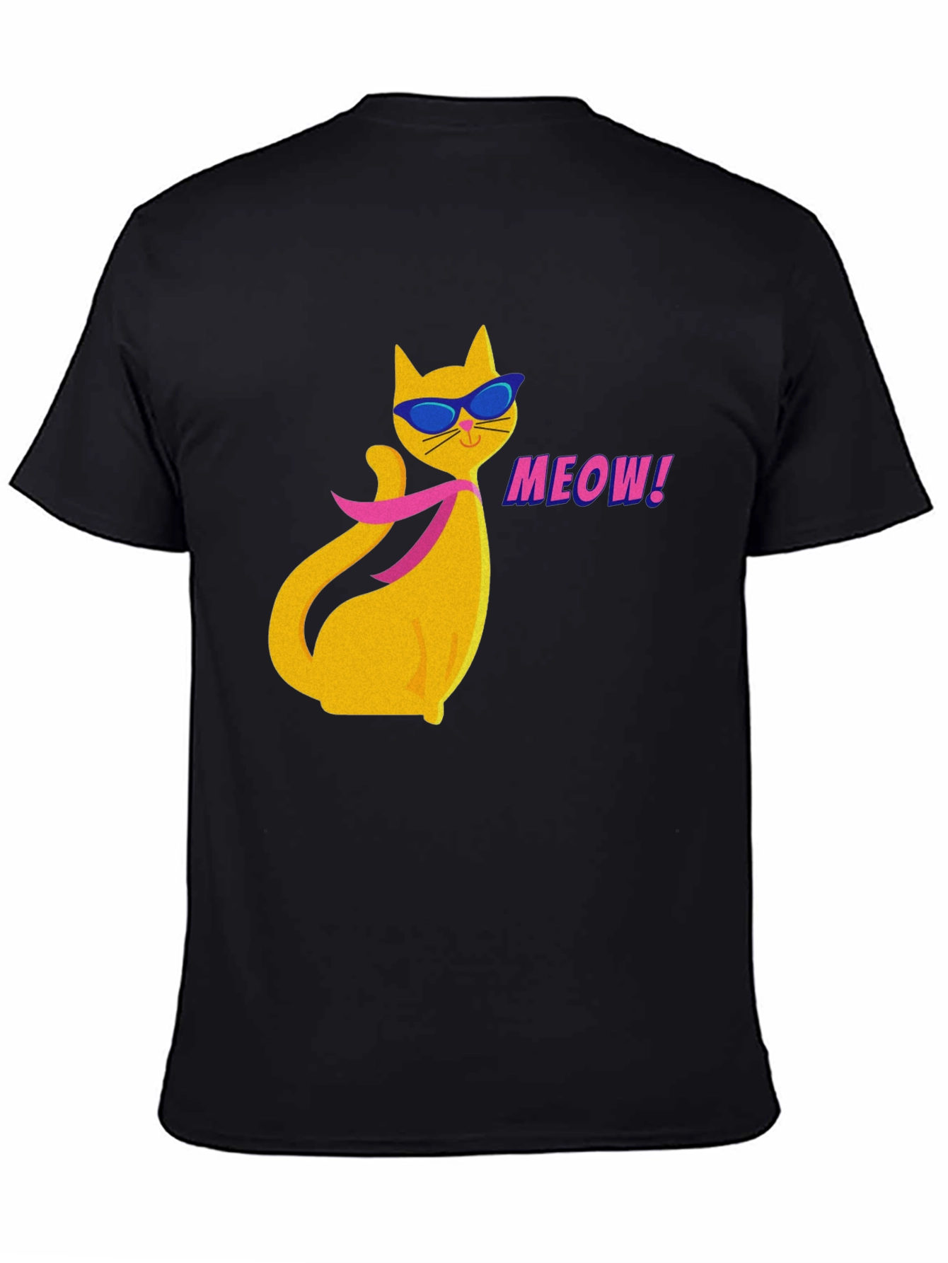 Cool Cat T-Shirt - Meow Cartoon Design