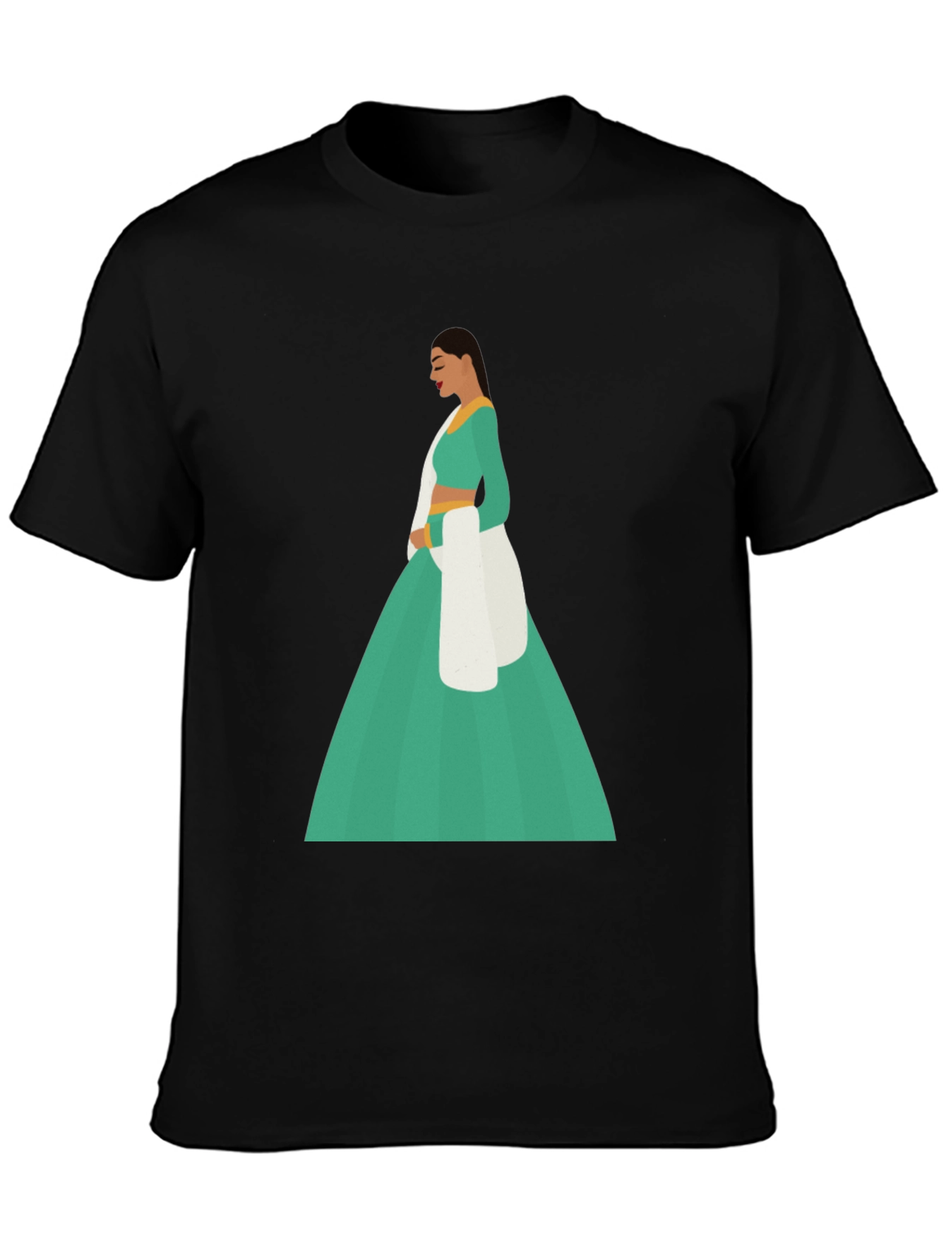 Elegant Woman Graphic Tee - Modern Style