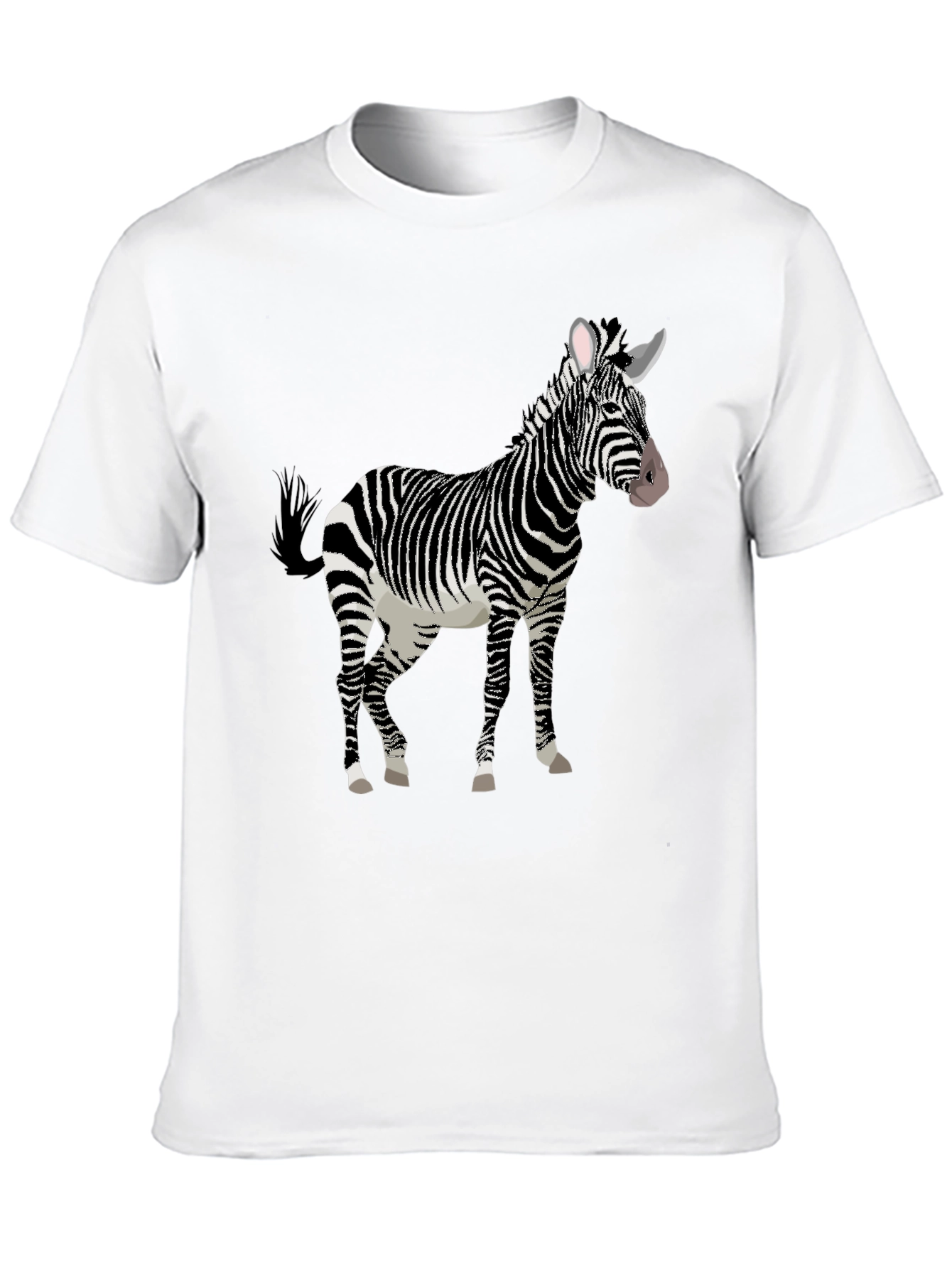 Zebra Graphic Tee - Stylish Animal Print T-Shirt