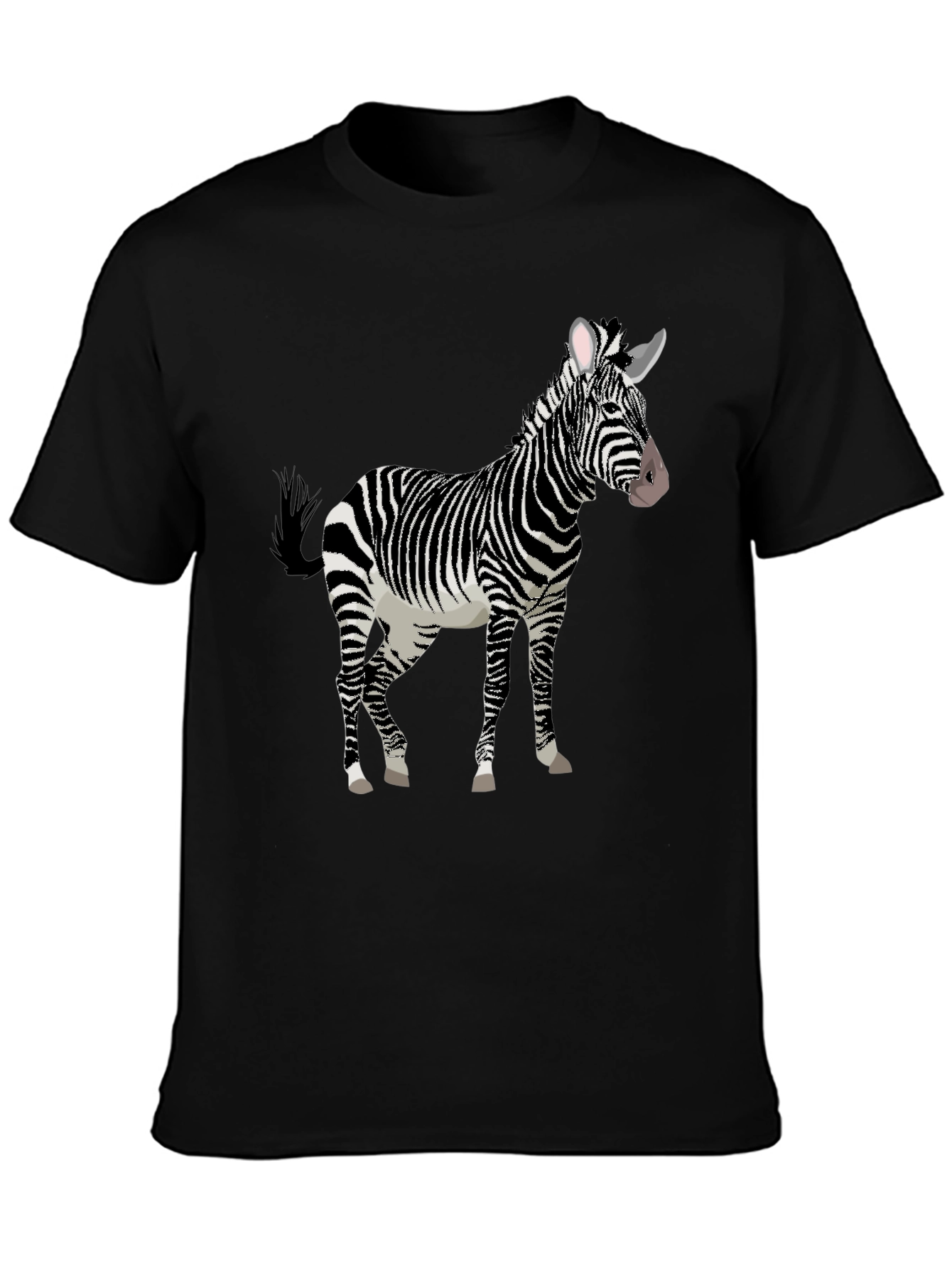 Zebra Graphic Tee - Stylish Animal Print T-Shirt
