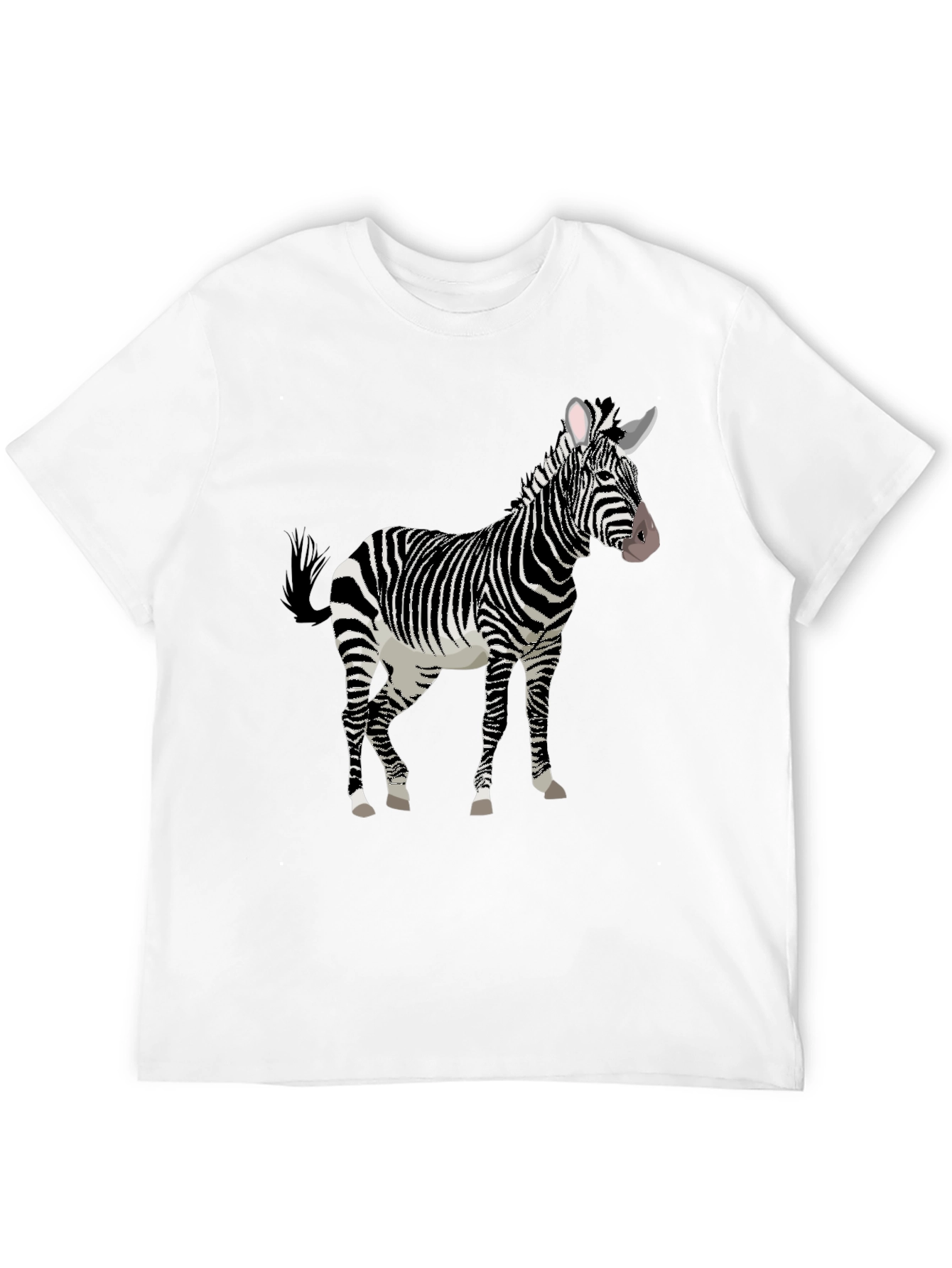 Zebra Graphic Tee - Stylish Animal Print T-Shirt