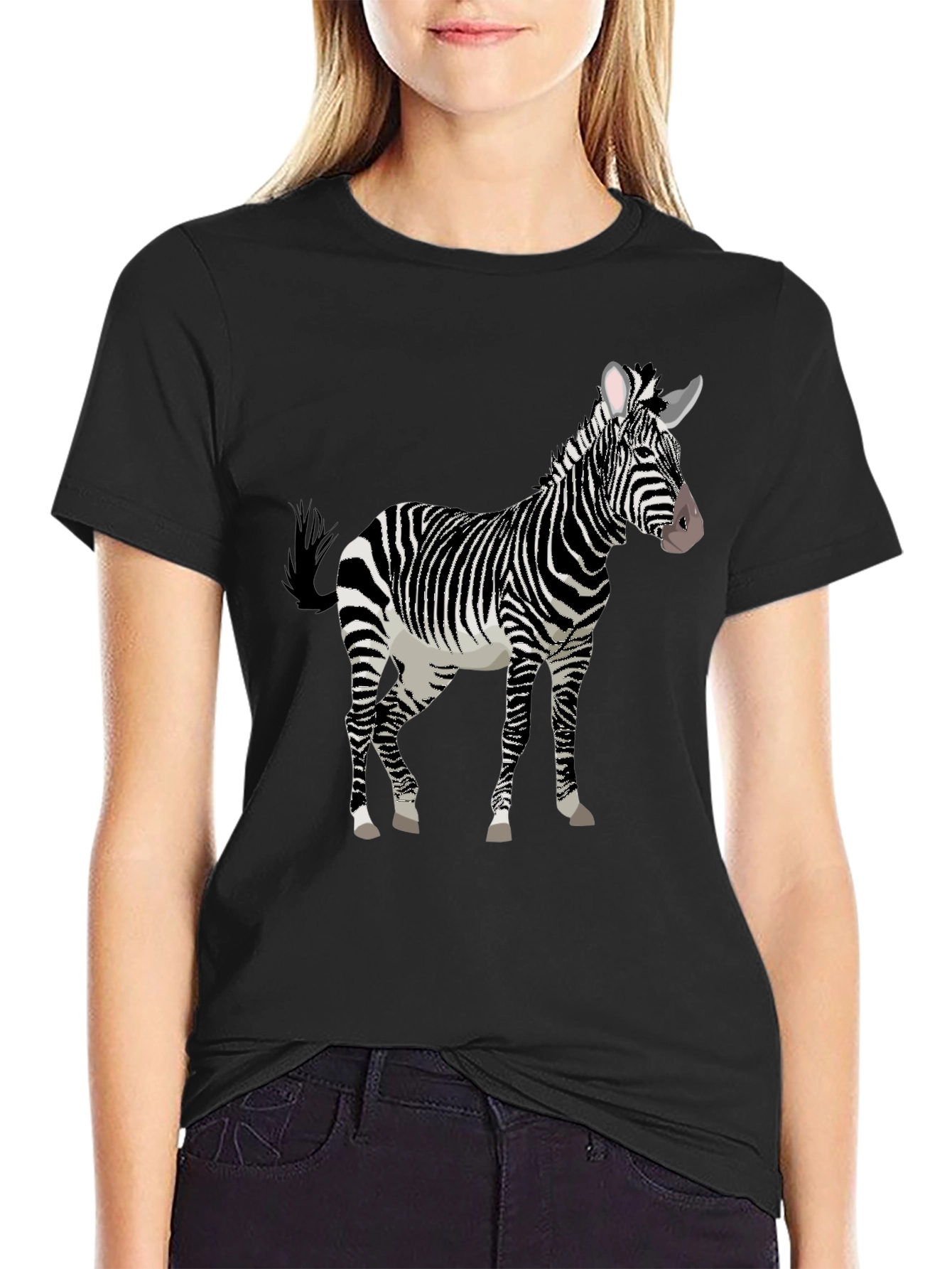 Zebra Graphic Tee - Stylish Animal Print T-Shirt