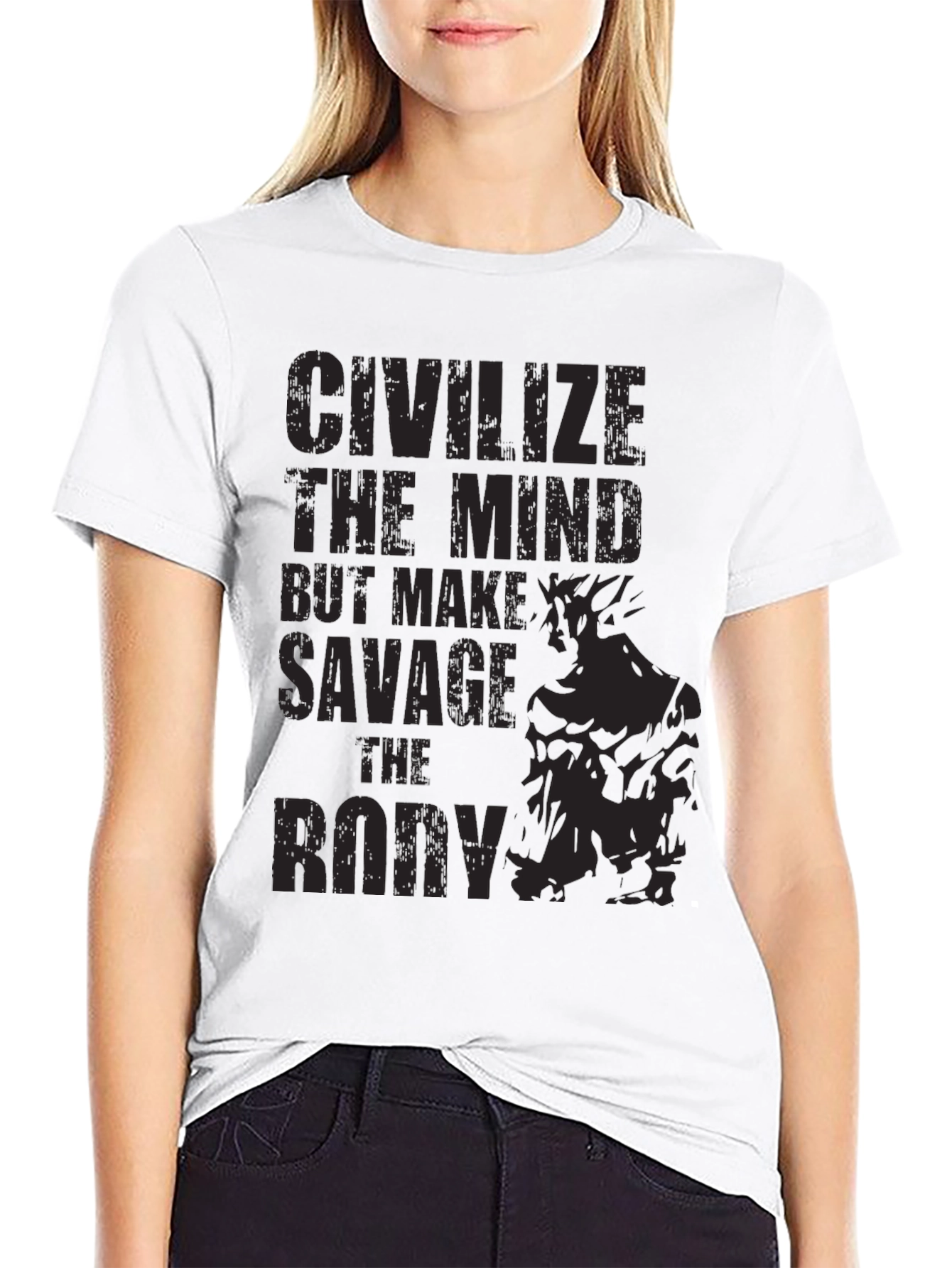 Civilize the Mind Savage the Body T-Shirt