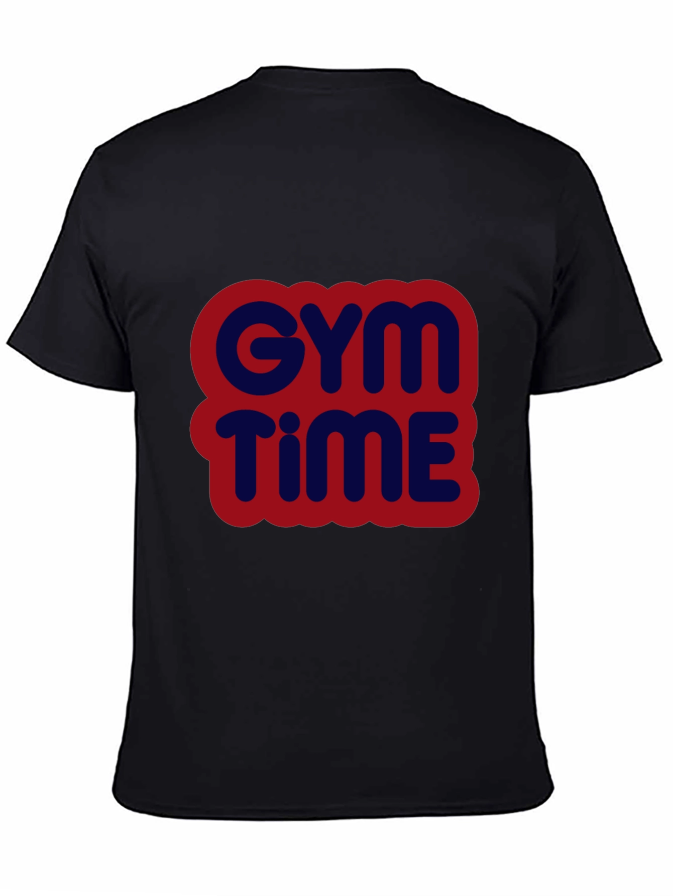Gym Time Graphic Tee - Bold Comfortable Black