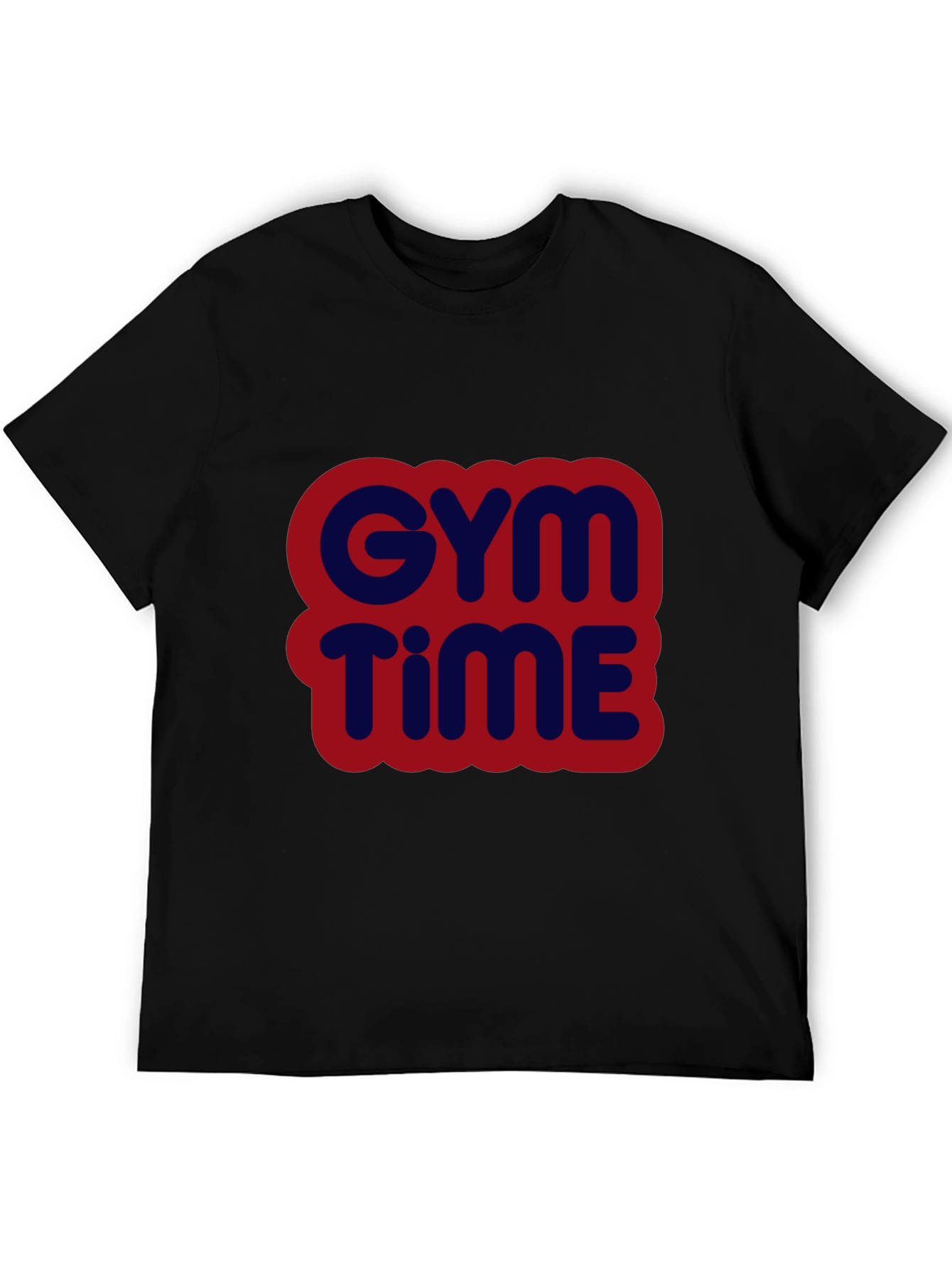 Gym Time Graphic Tee - Bold Comfortable Black