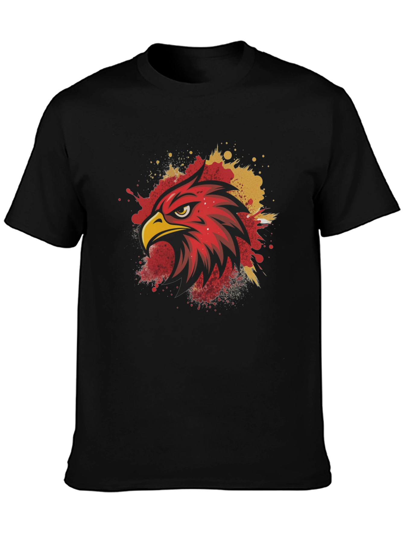 Eagle Head Graphic Tee - Mens Black T-Shirt