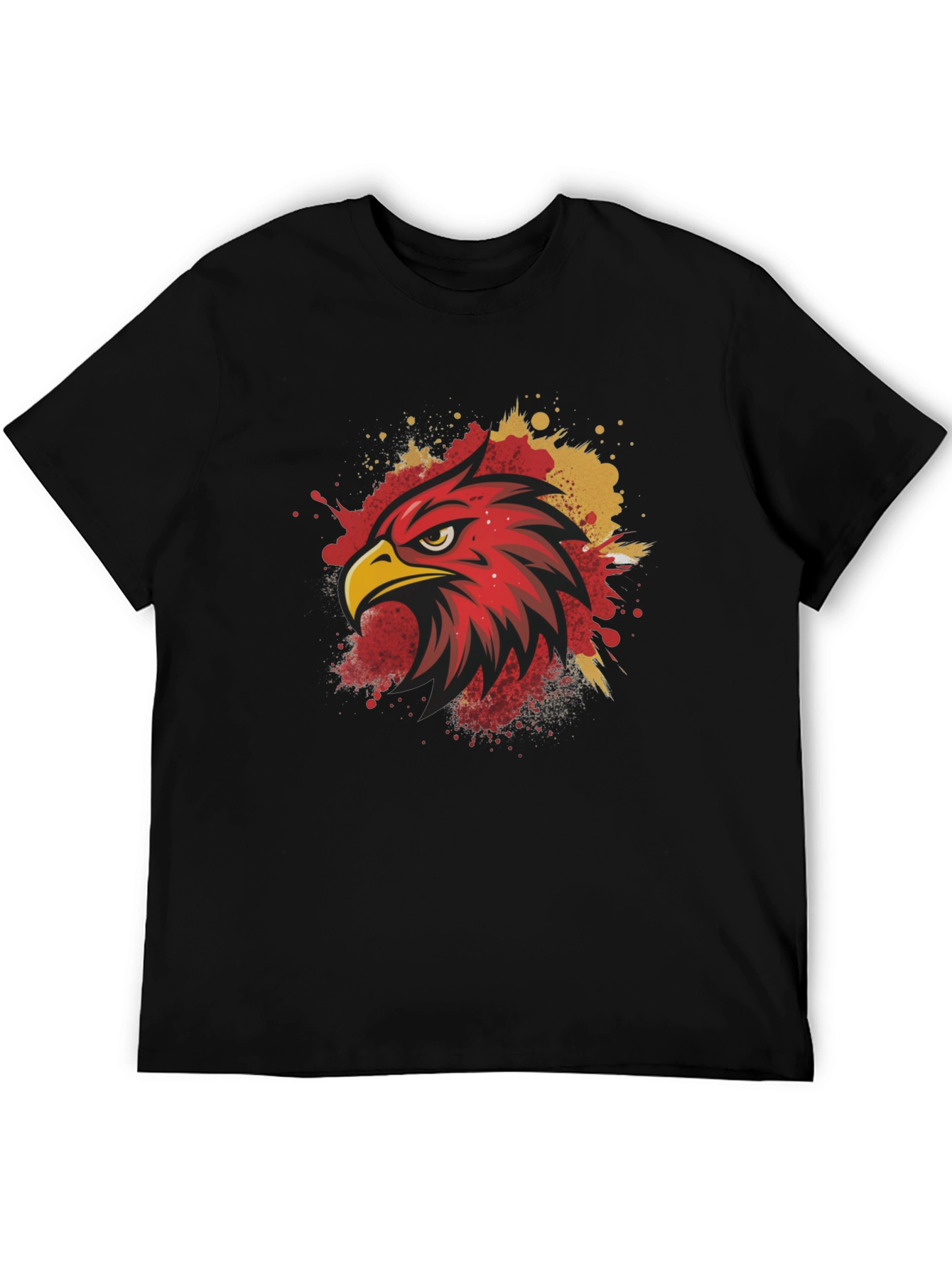 Eagle Head Graphic Tee - Mens Black T-Shirt