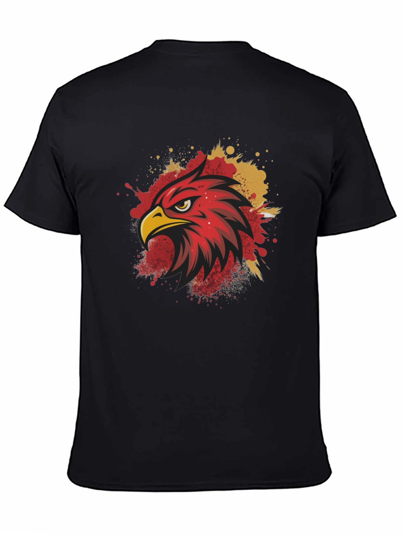 Eagle Head Graphic Tee - Mens Black T-Shirt