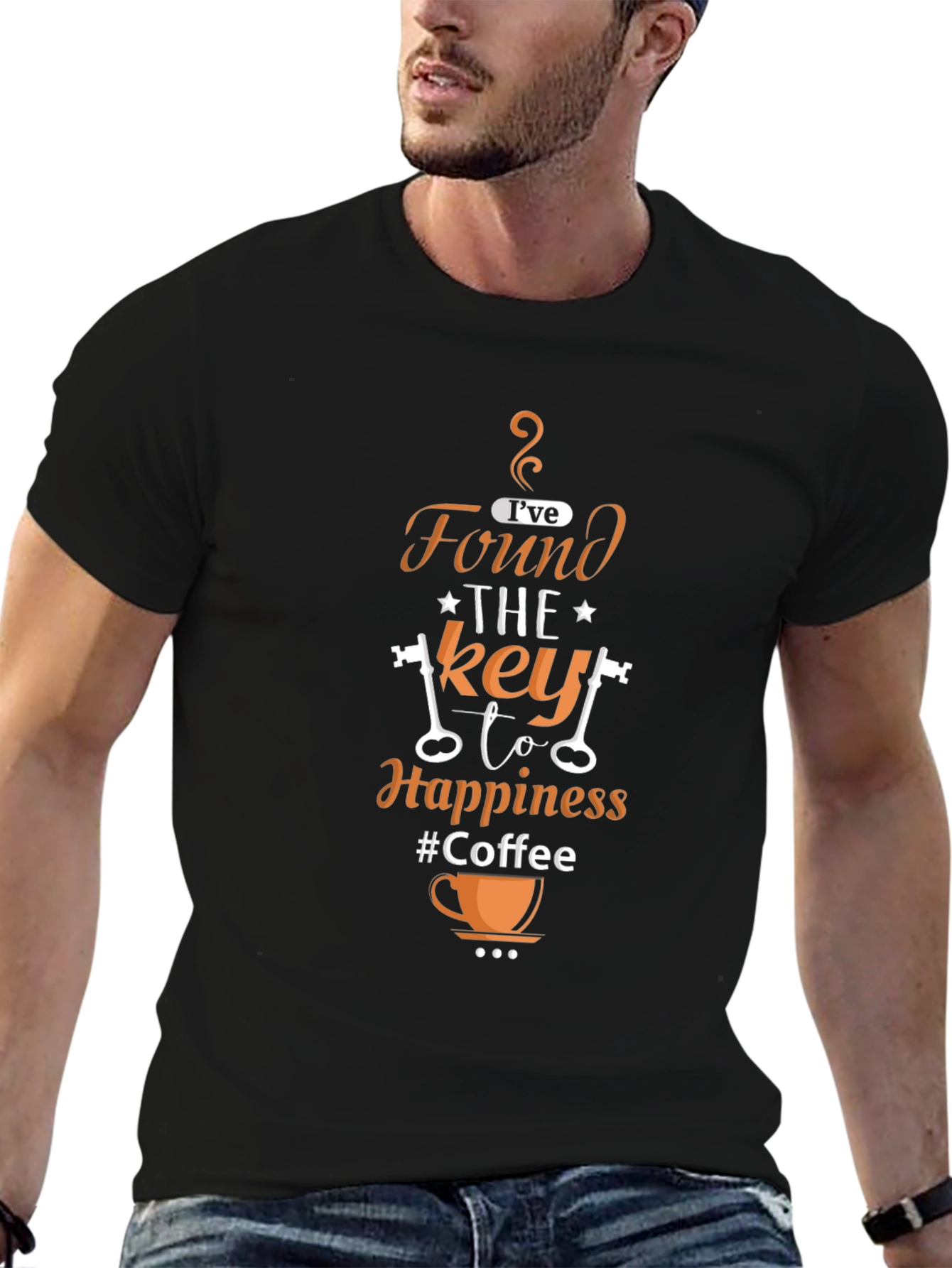 Coffee Happiness Graphic Tee - Stylish Casual Wear