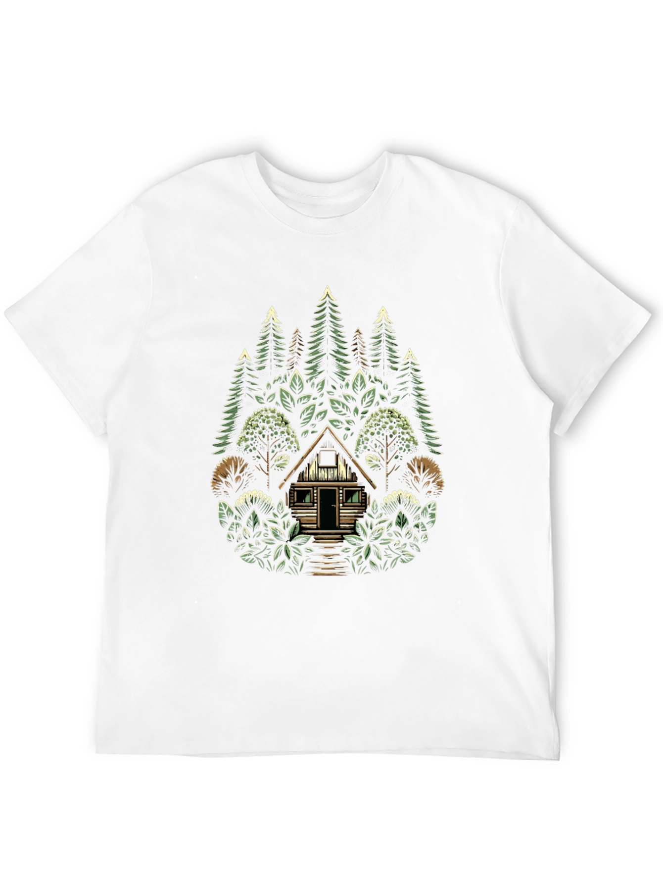 Nature Cabin Graphic T-Shirt - Unisex Style