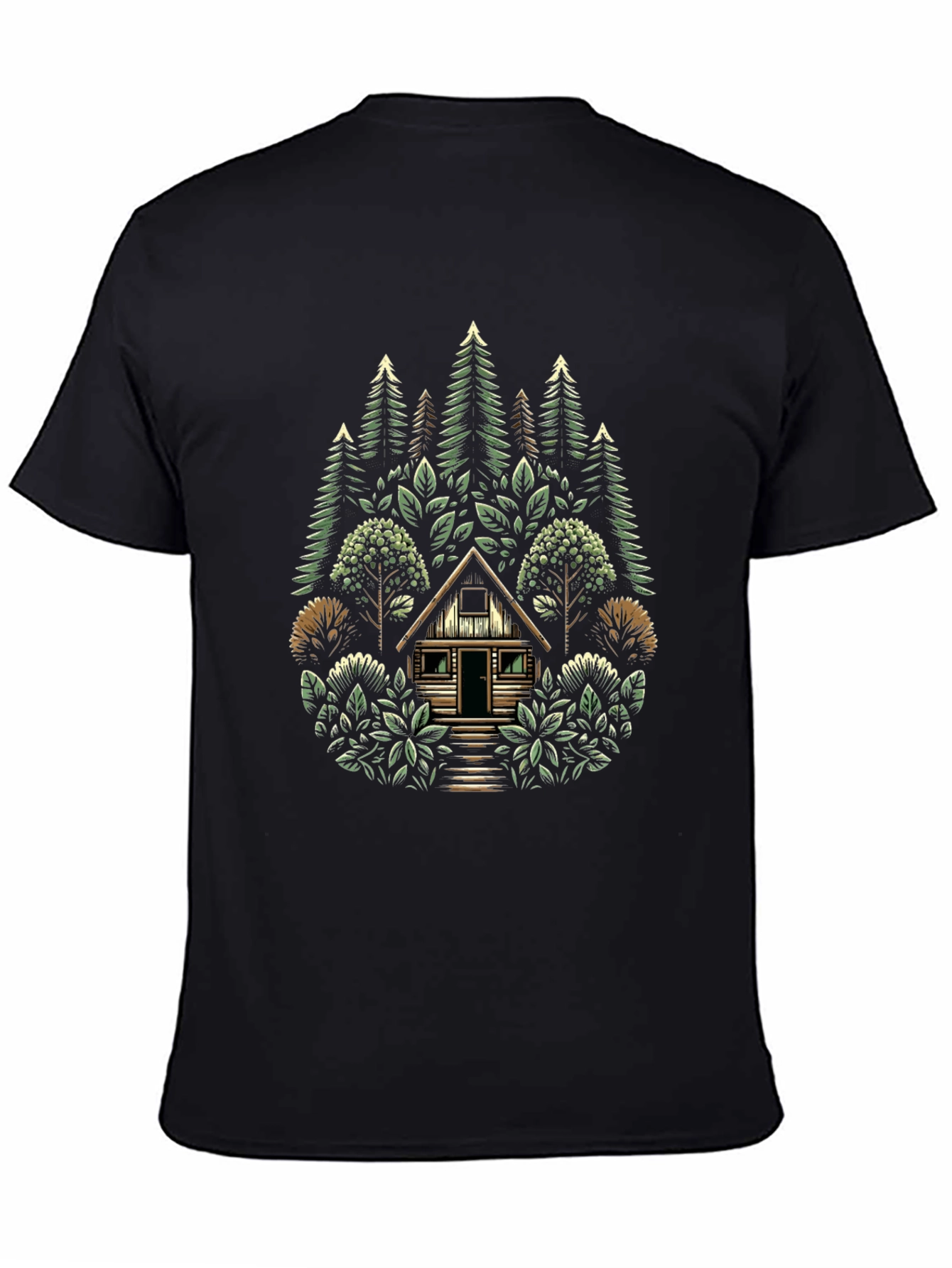 Nature Cabin Graphic T-Shirt - Unisex Style
