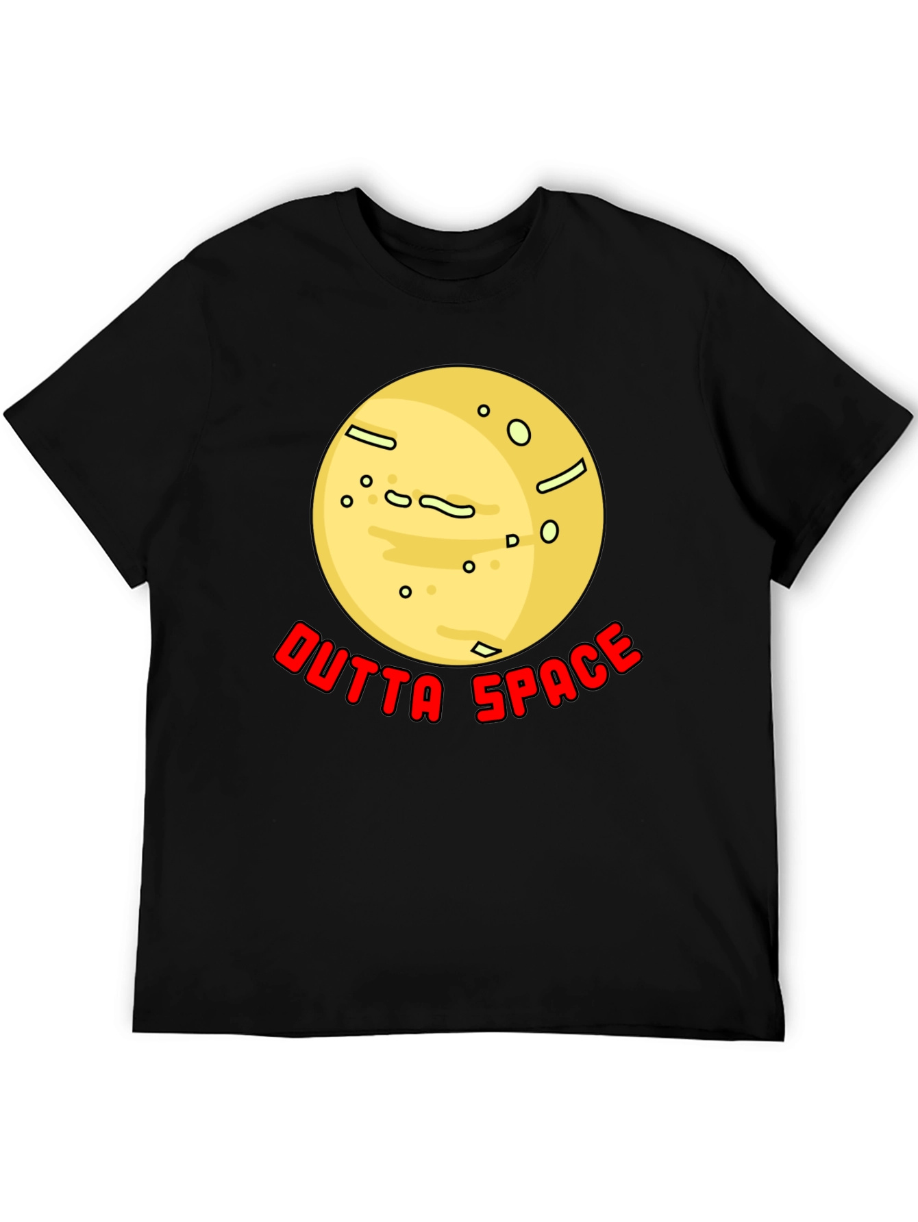 Outta Space Graphic T-Shirt - Black Cotton Tee