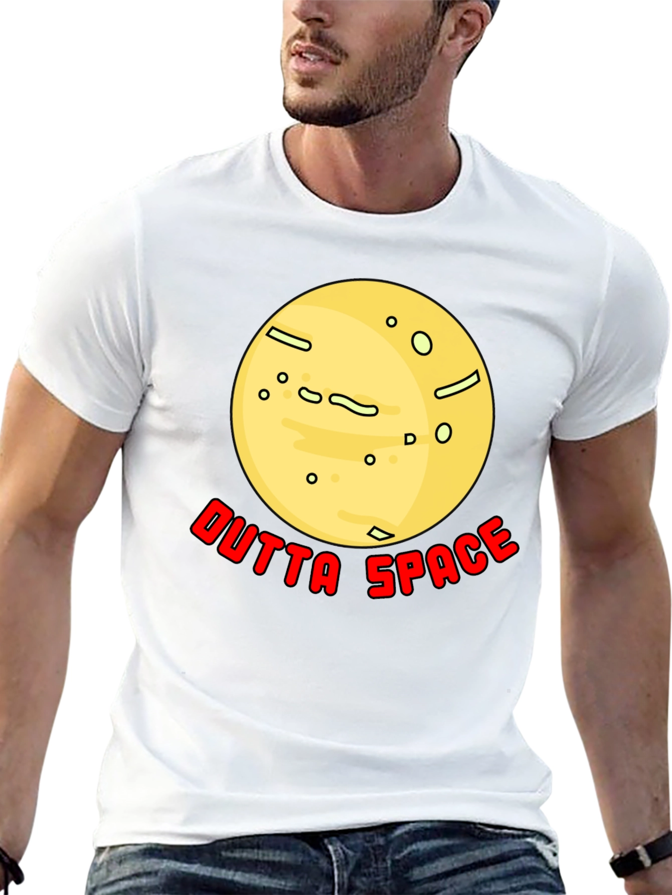 Outta Space Graphic T-Shirt - Black Cotton Tee