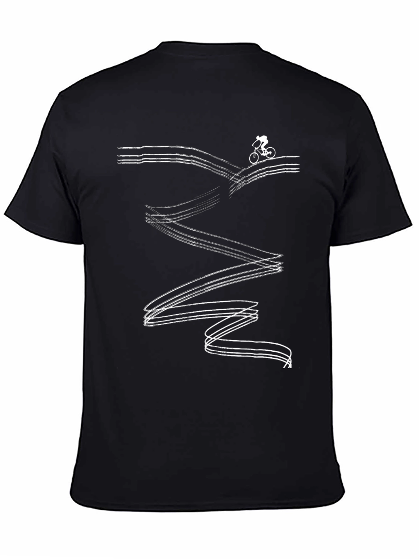 Cyclist Graphic Tee - Black