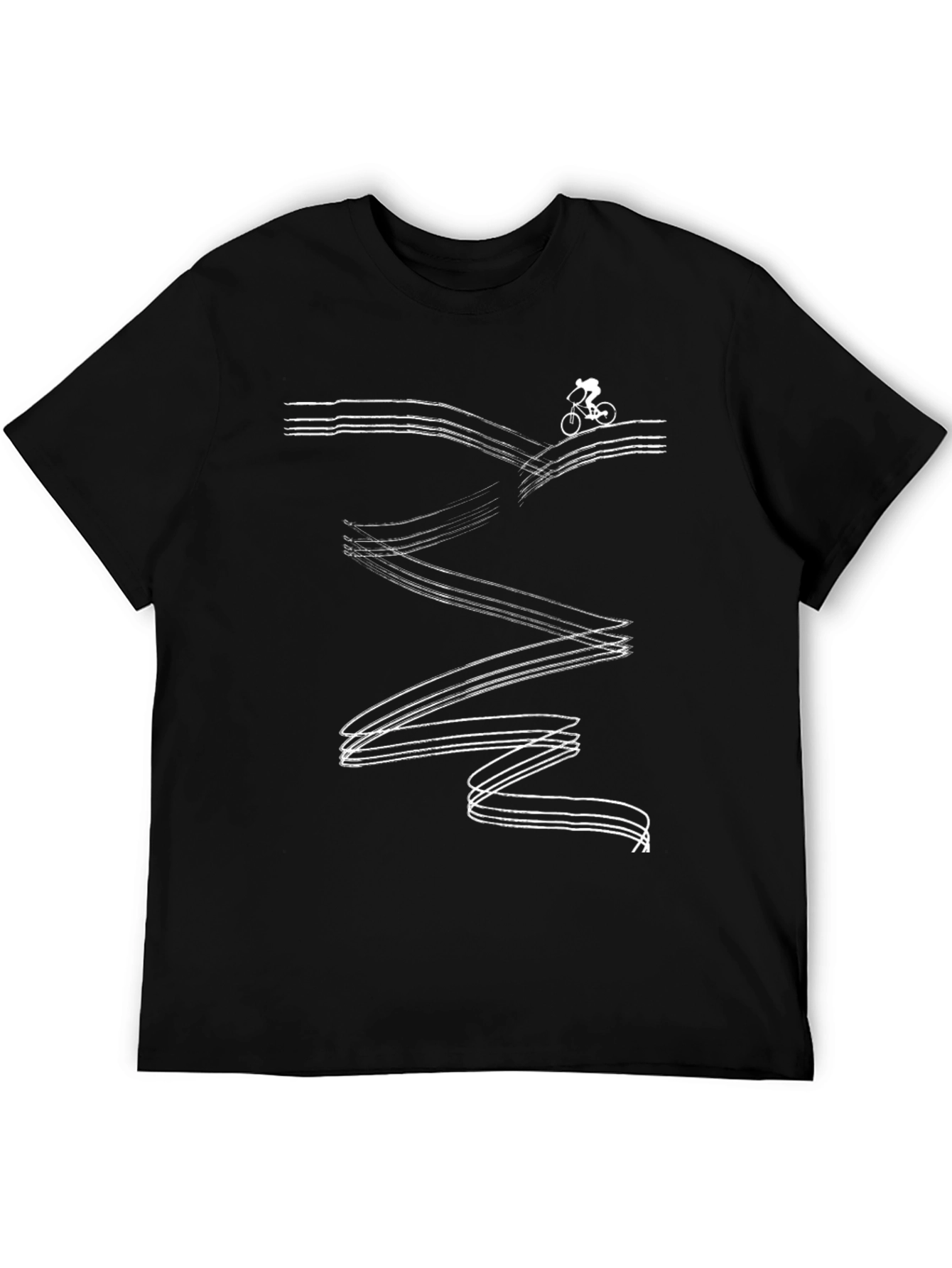 Cyclist Graphic Tee - Black