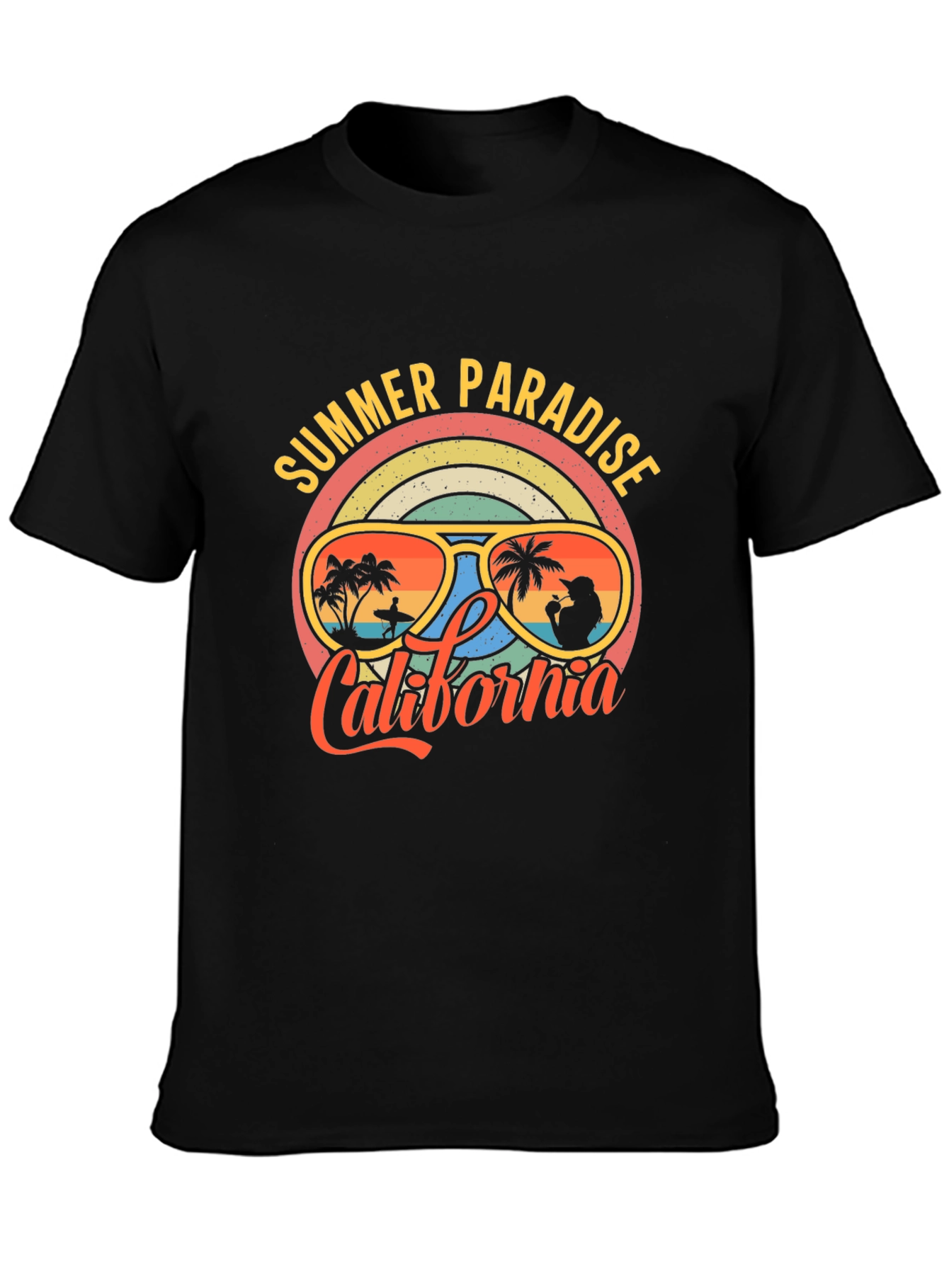 Summer Paradise California Graphic T-Shirt