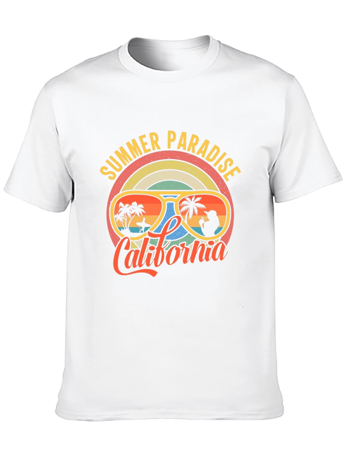 Summer Paradise California Graphic T-Shirt