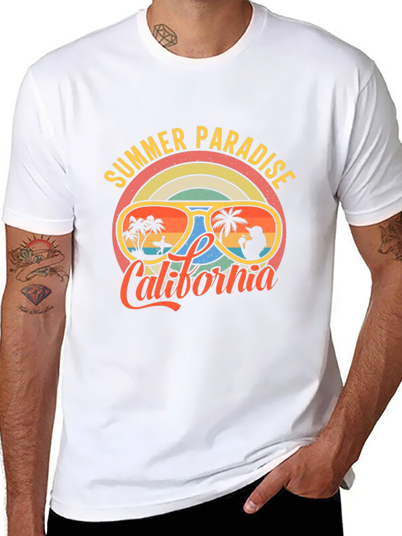 Summer Paradise California Graphic T-Shirt