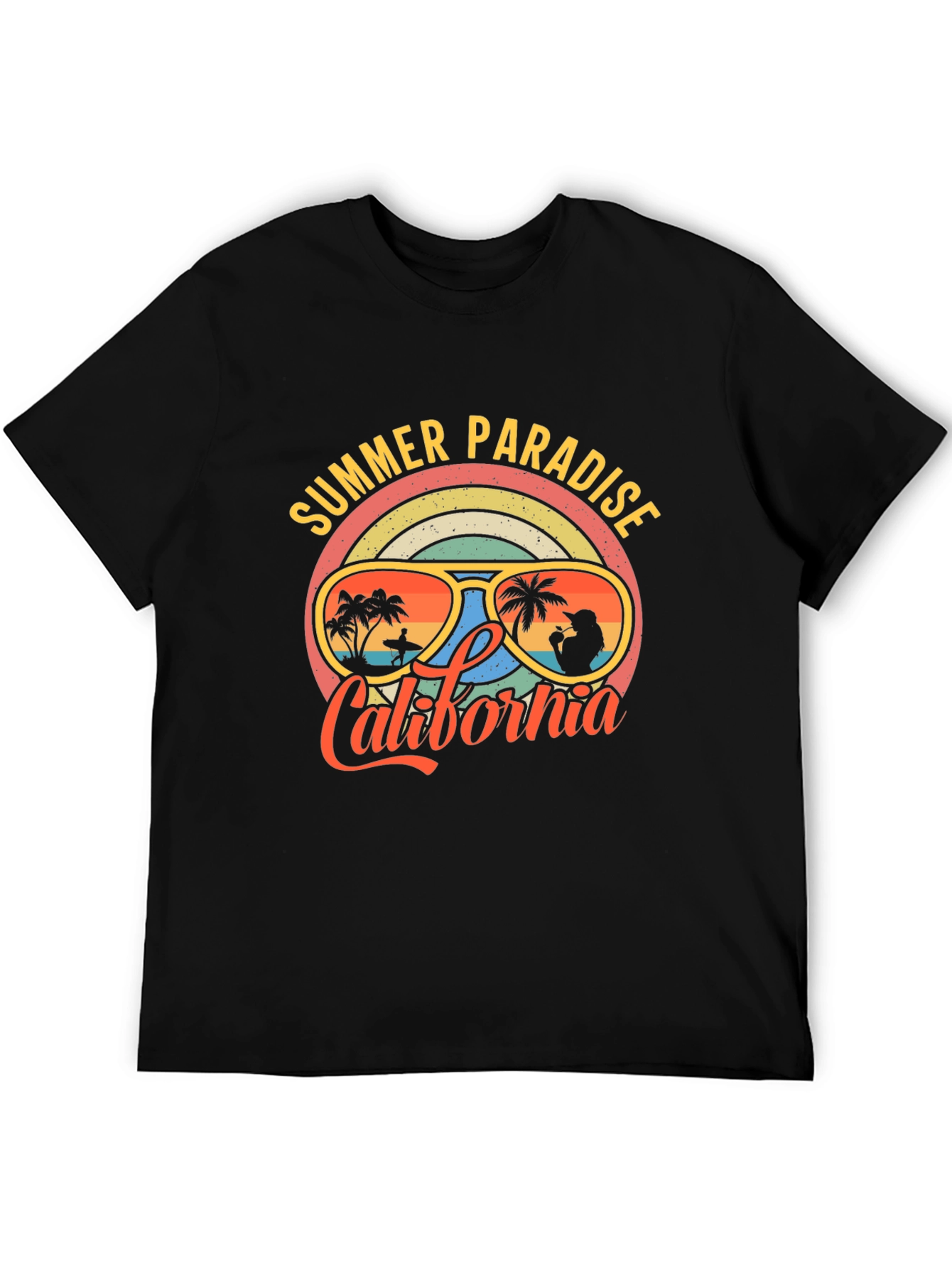 Summer Paradise California Graphic T-Shirt
