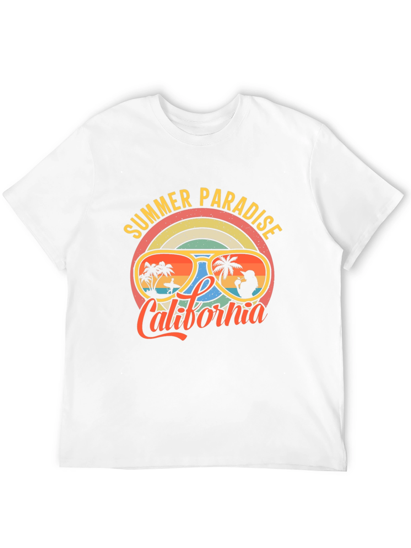 Summer Paradise California Graphic T-Shirt