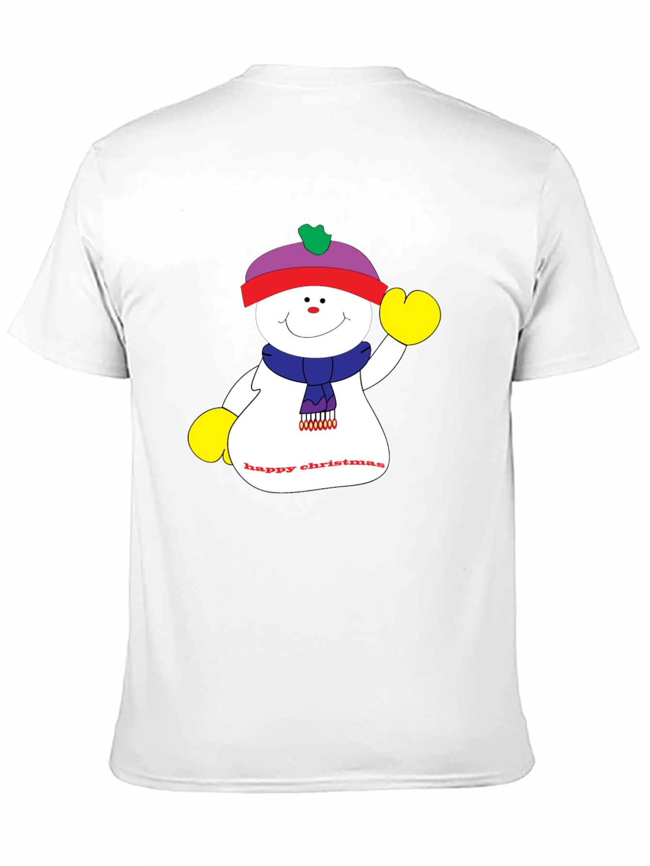 Festive Snowman Graphic T-Shirt