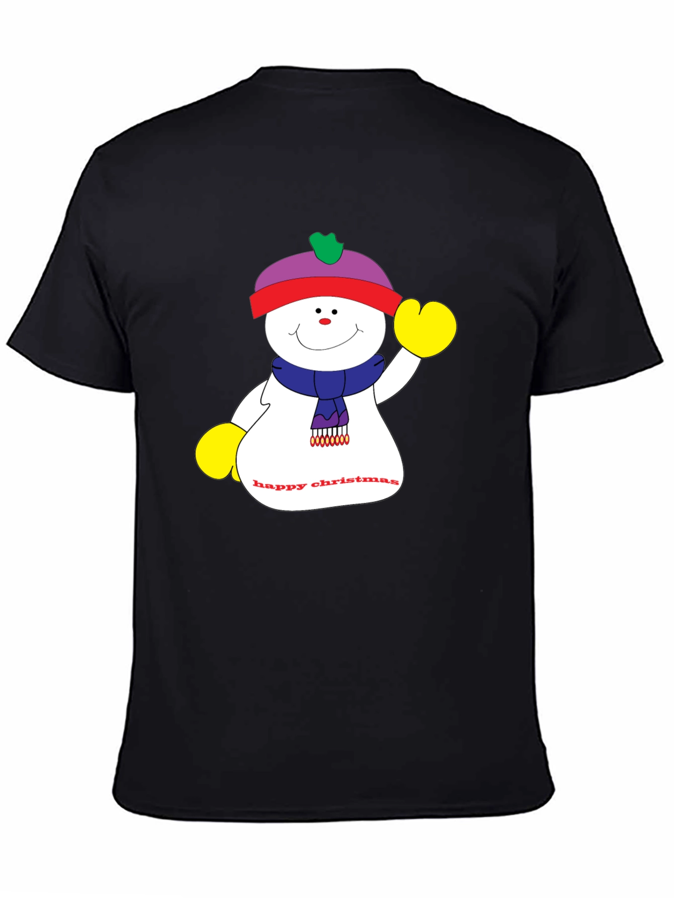 Festive Snowman Graphic T-Shirt