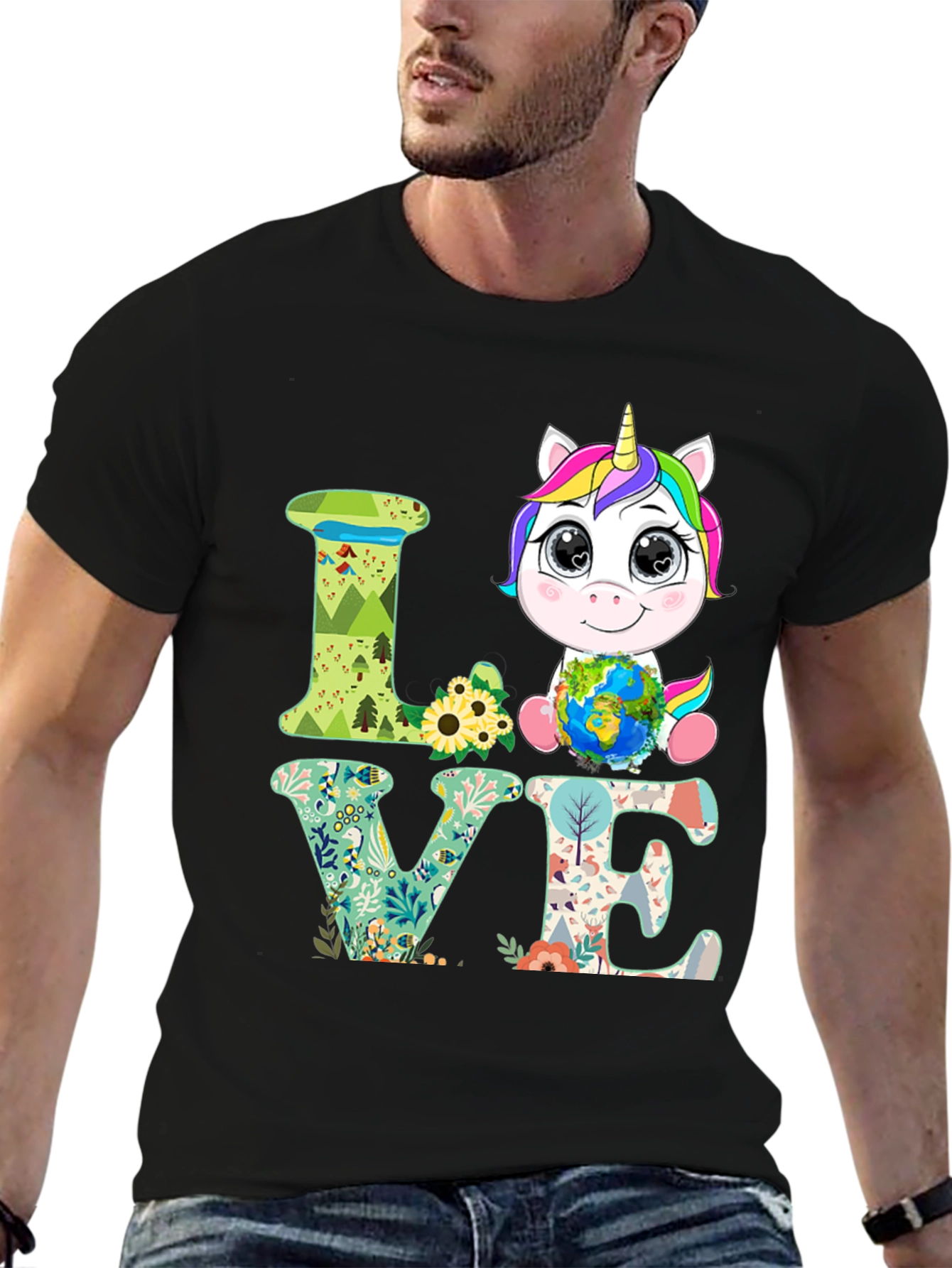 Unicorn Earth Day Love T-Shirt