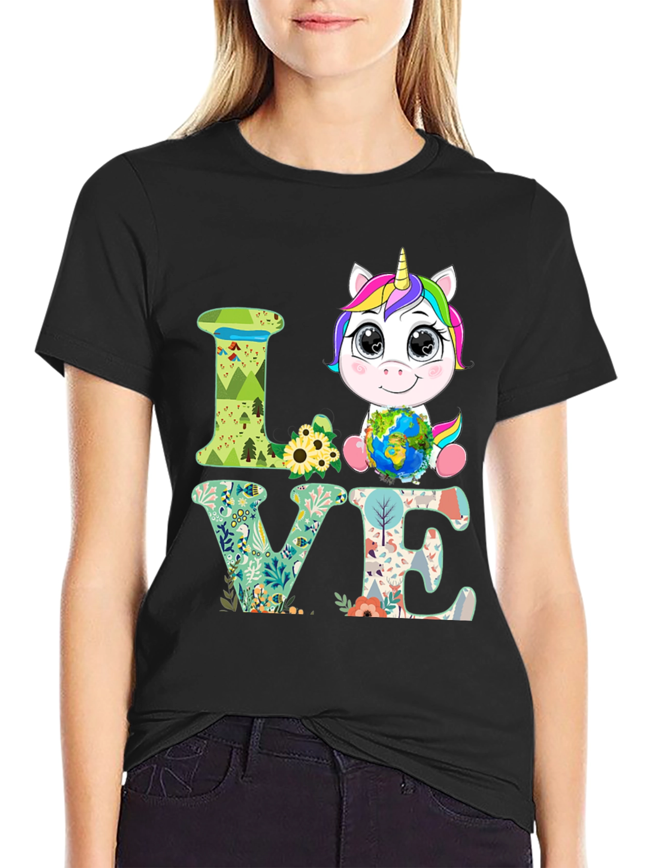 Unicorn Earth Day Love T-Shirt