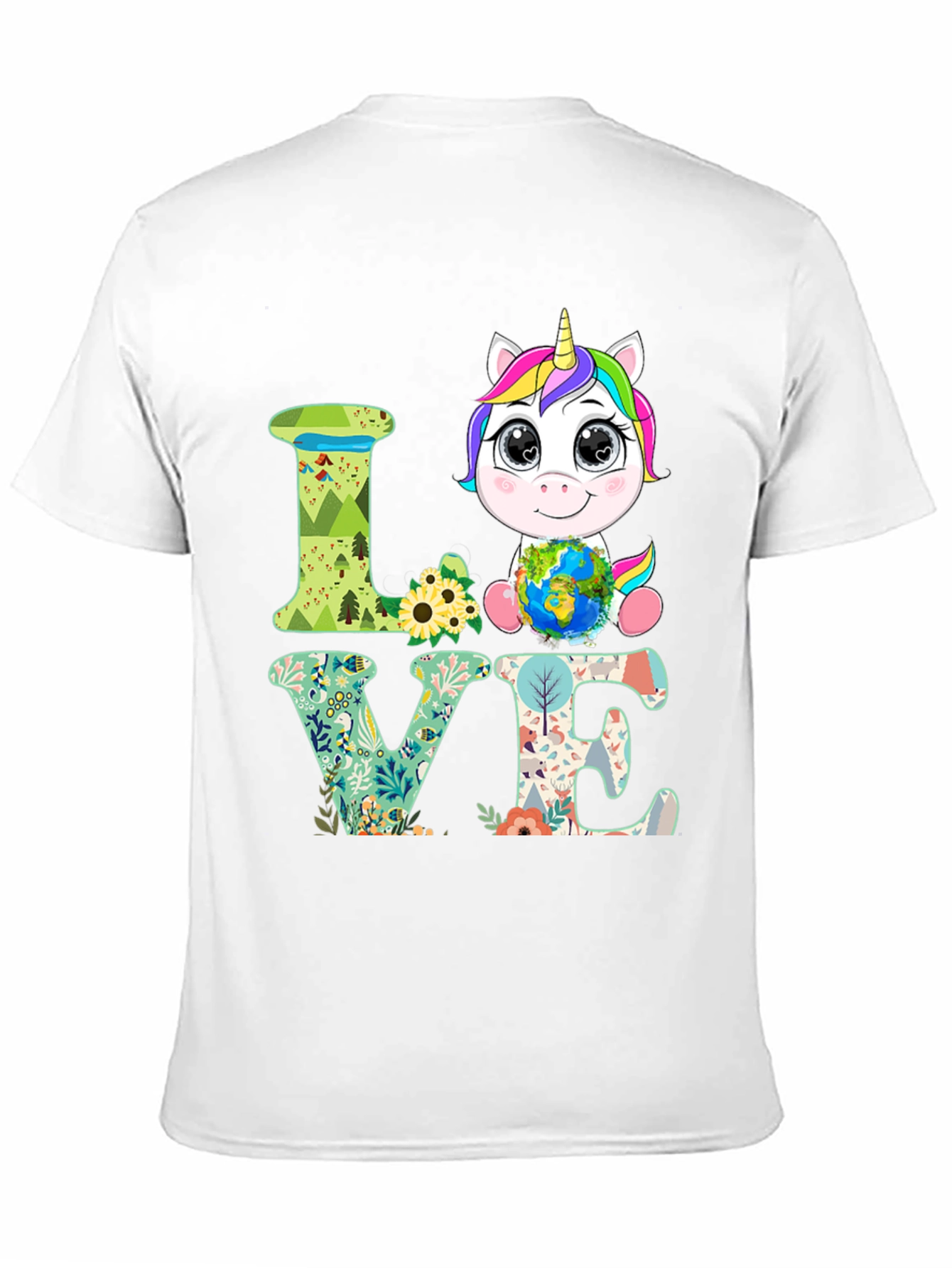 Unicorn Earth Day Love T-Shirt