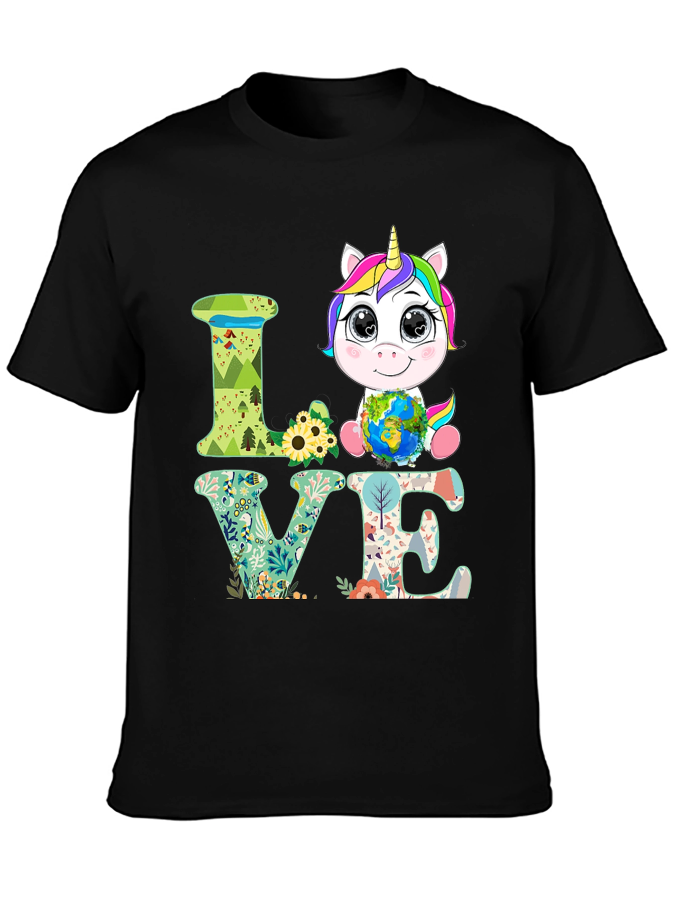 Unicorn Earth Day Love T-Shirt