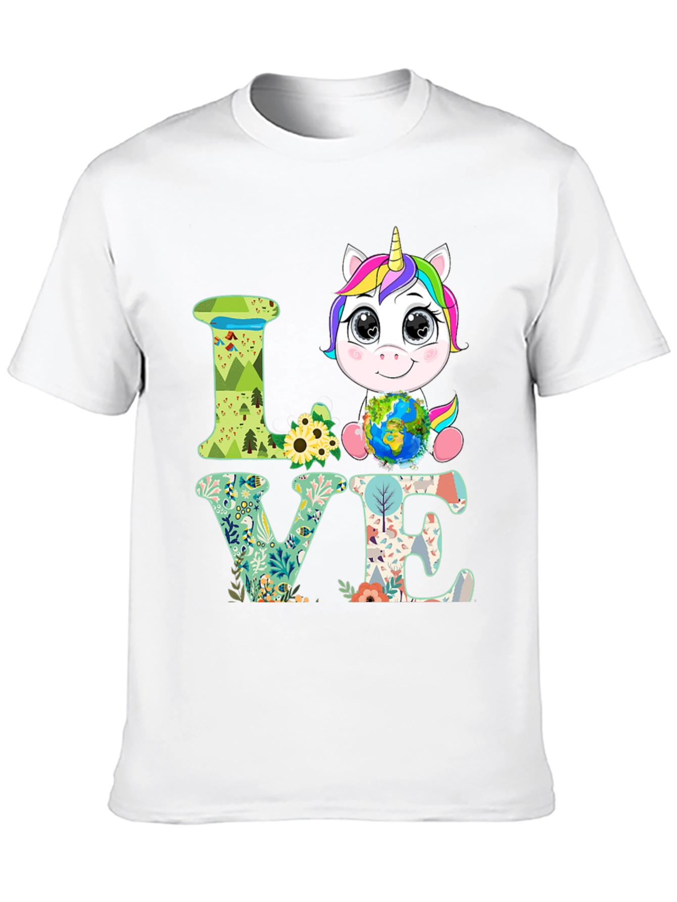 Unicorn Earth Day Love T-Shirt