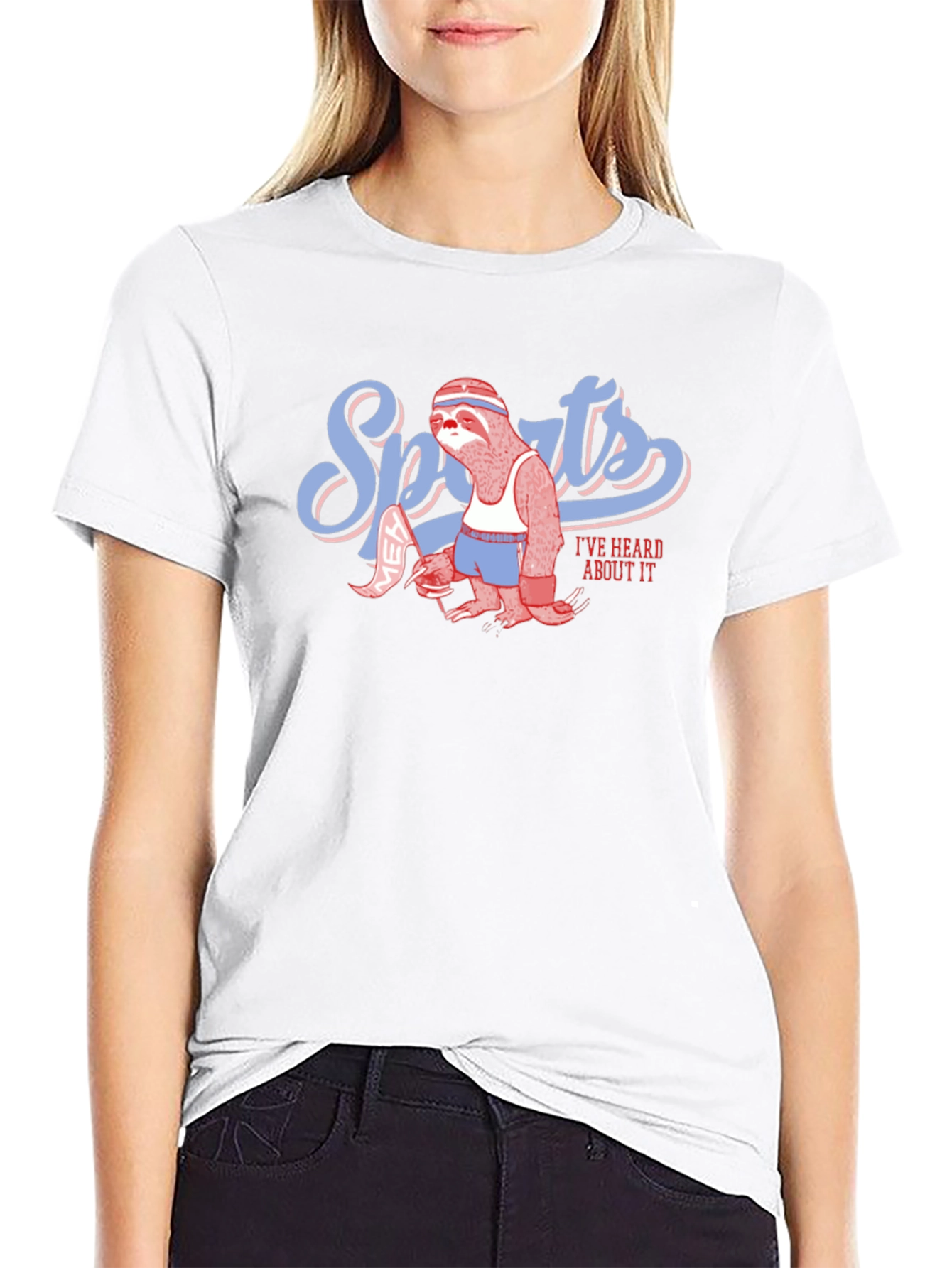Sports Sloth Graphic T-Shirt