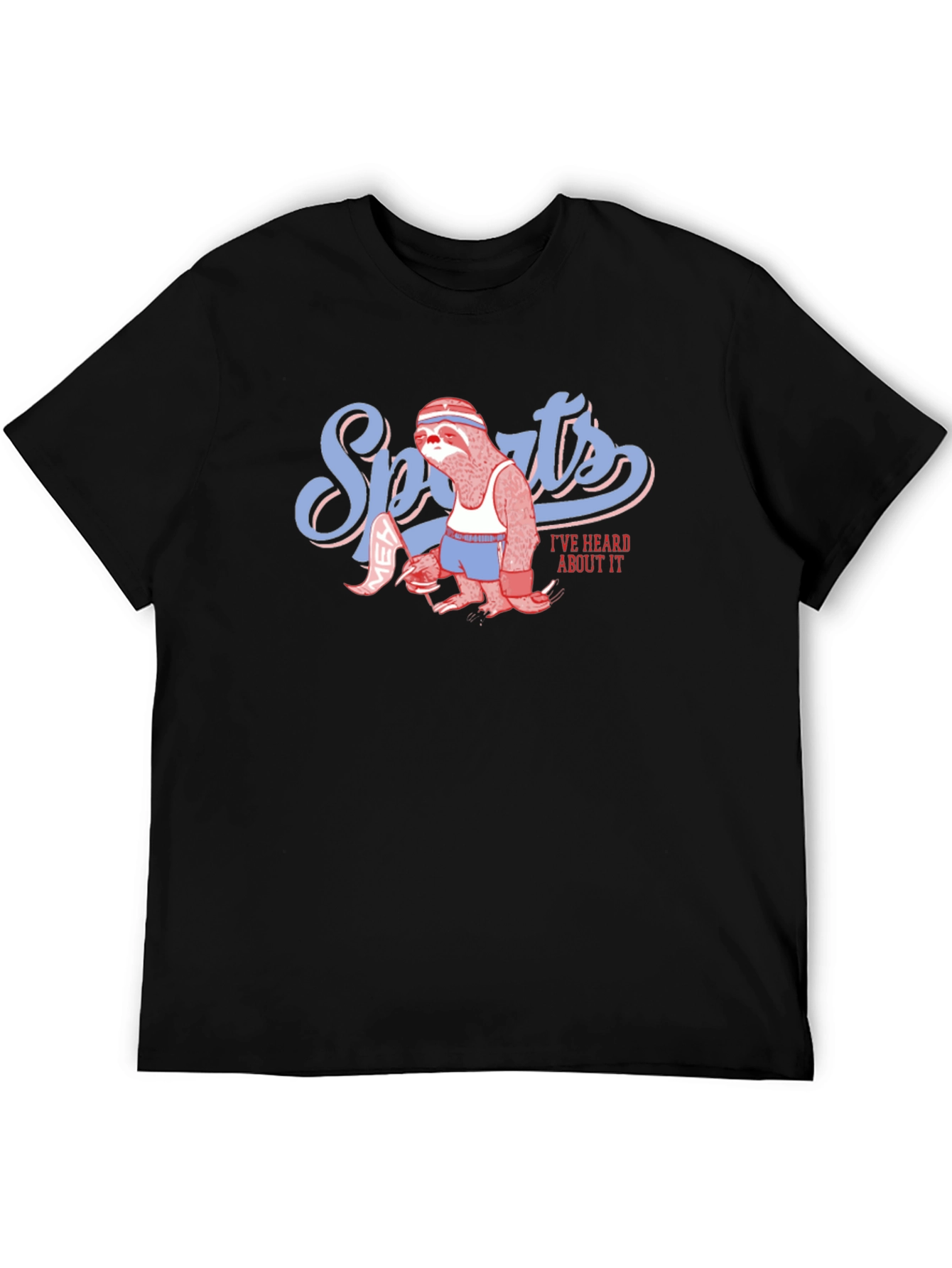 Sports Sloth Graphic T-Shirt