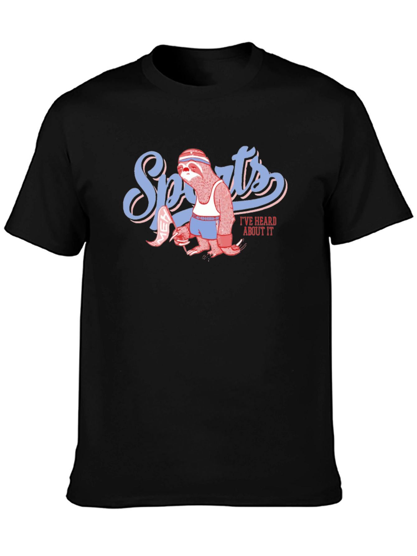 Sports Sloth Graphic T-Shirt