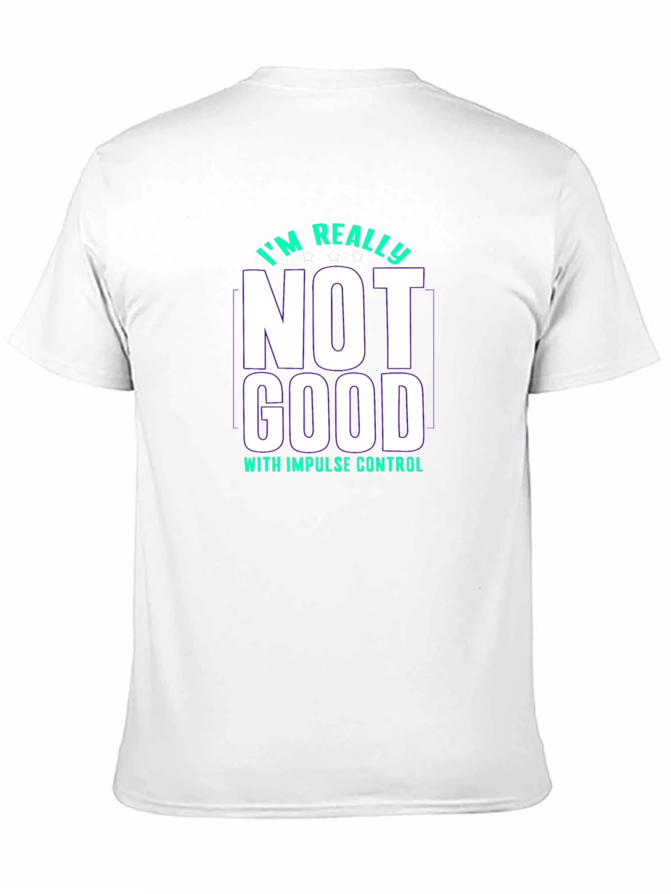 Impulse Control Mens Black Graphic Tee