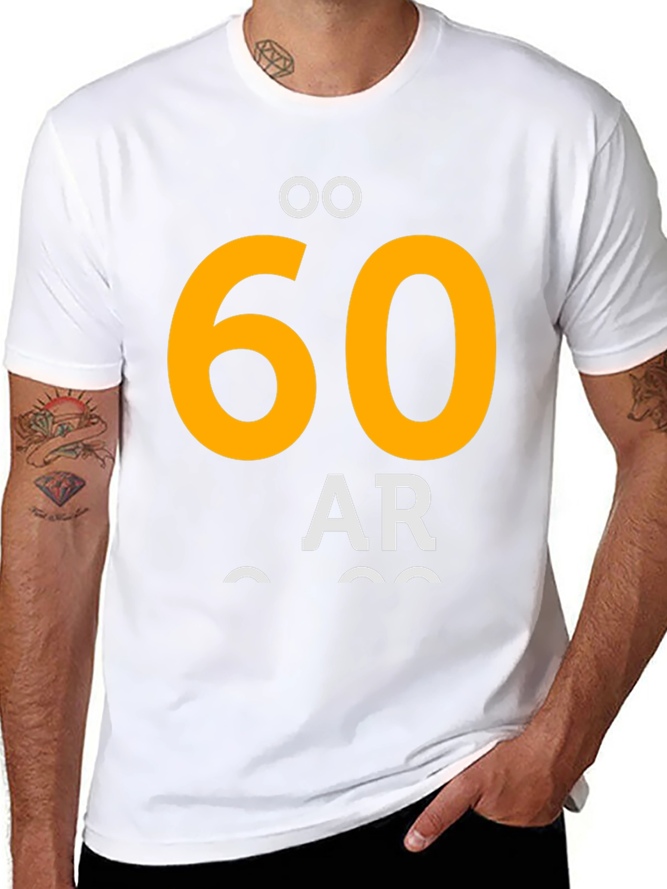 60 År Black Graphic T-Shirt