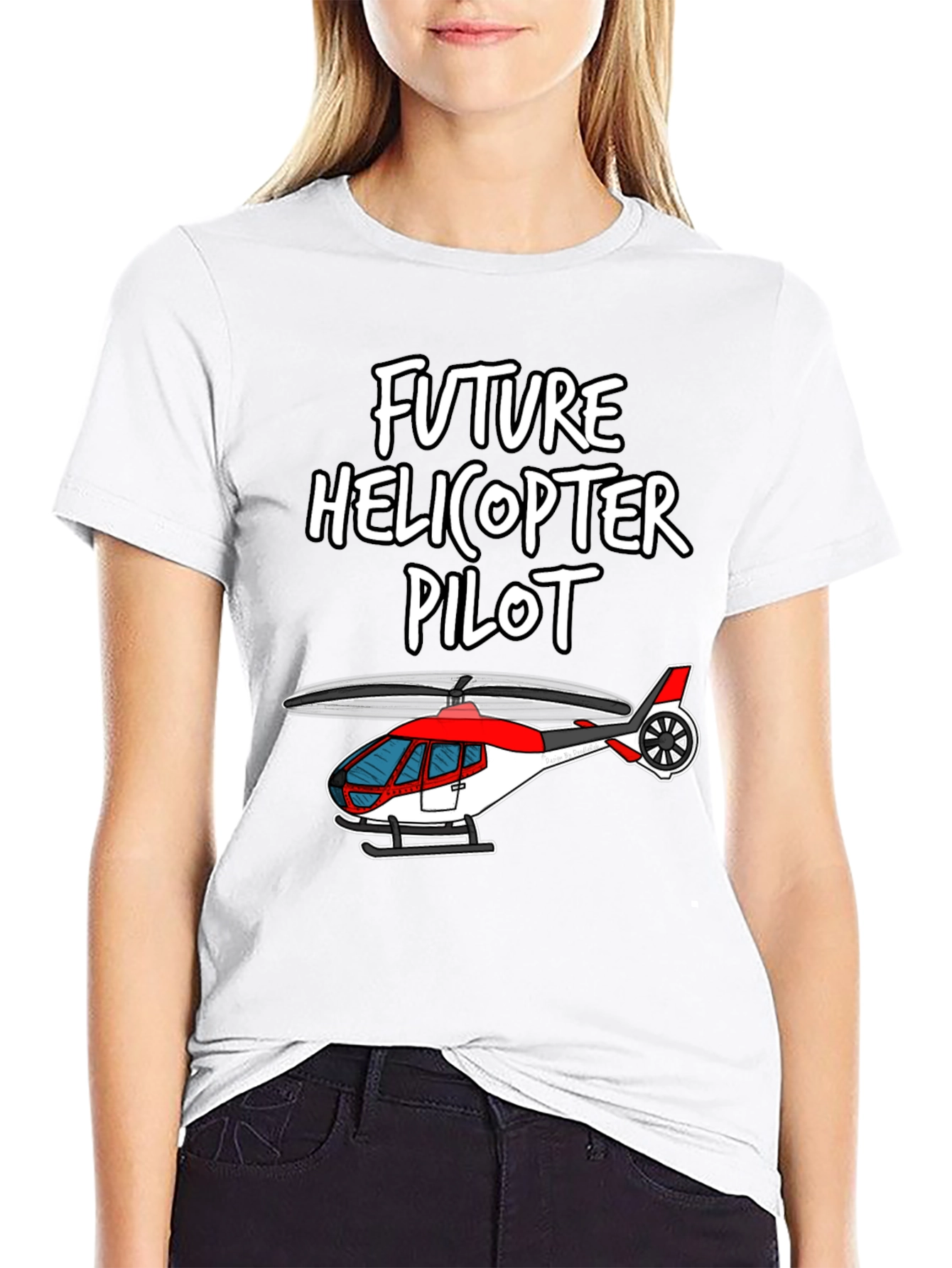 Future Helicopter Pilot Graphic T-Shirt