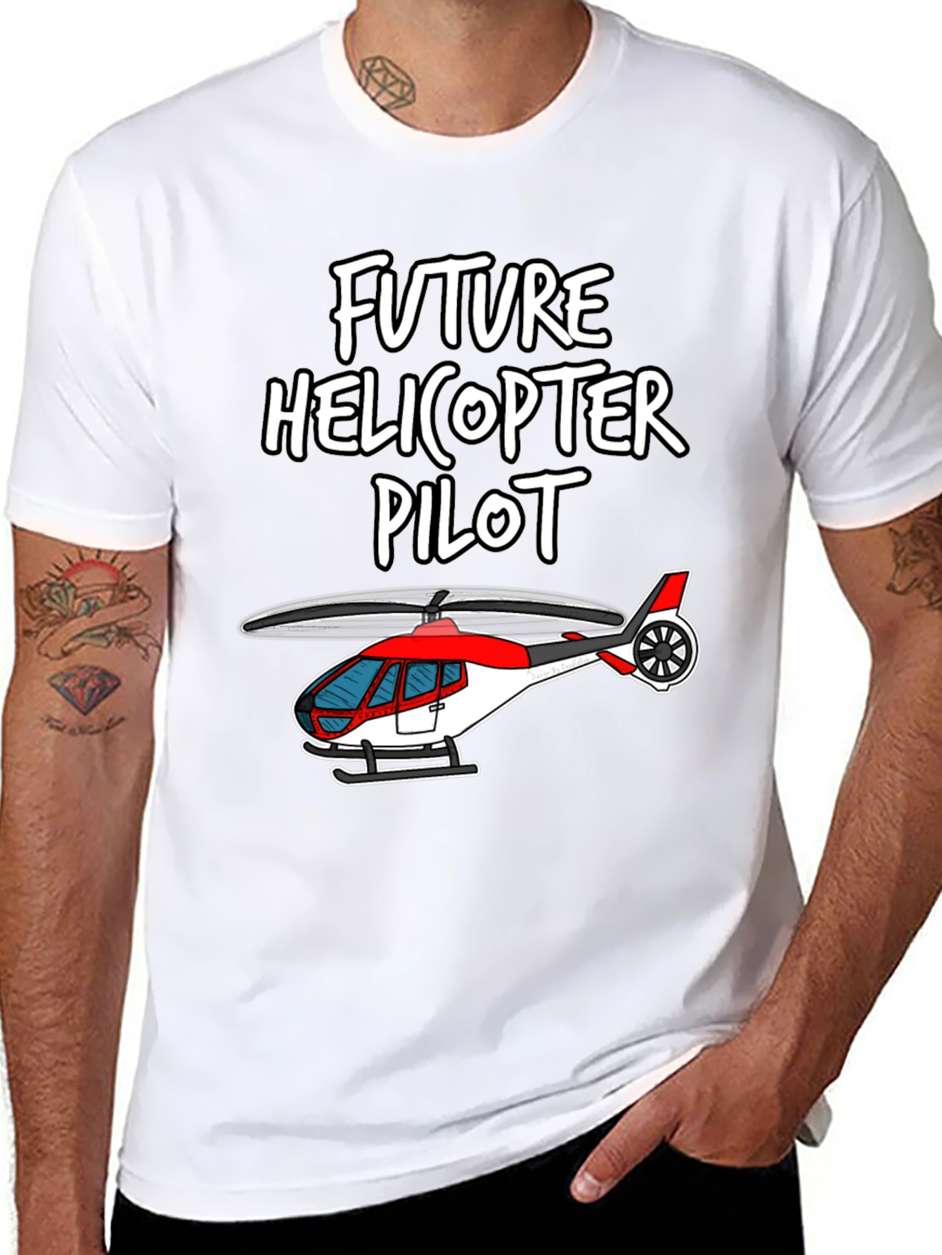 Future Helicopter Pilot Graphic T-Shirt