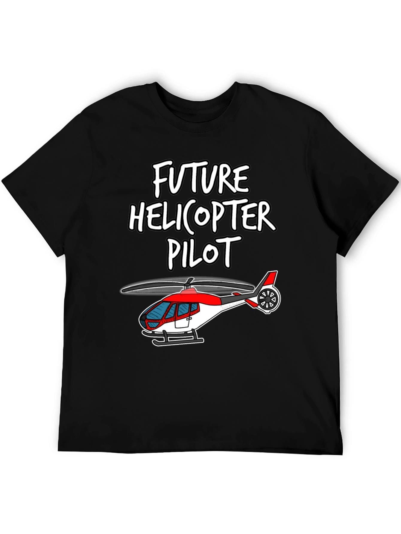 Future Helicopter Pilot Graphic T-Shirt
