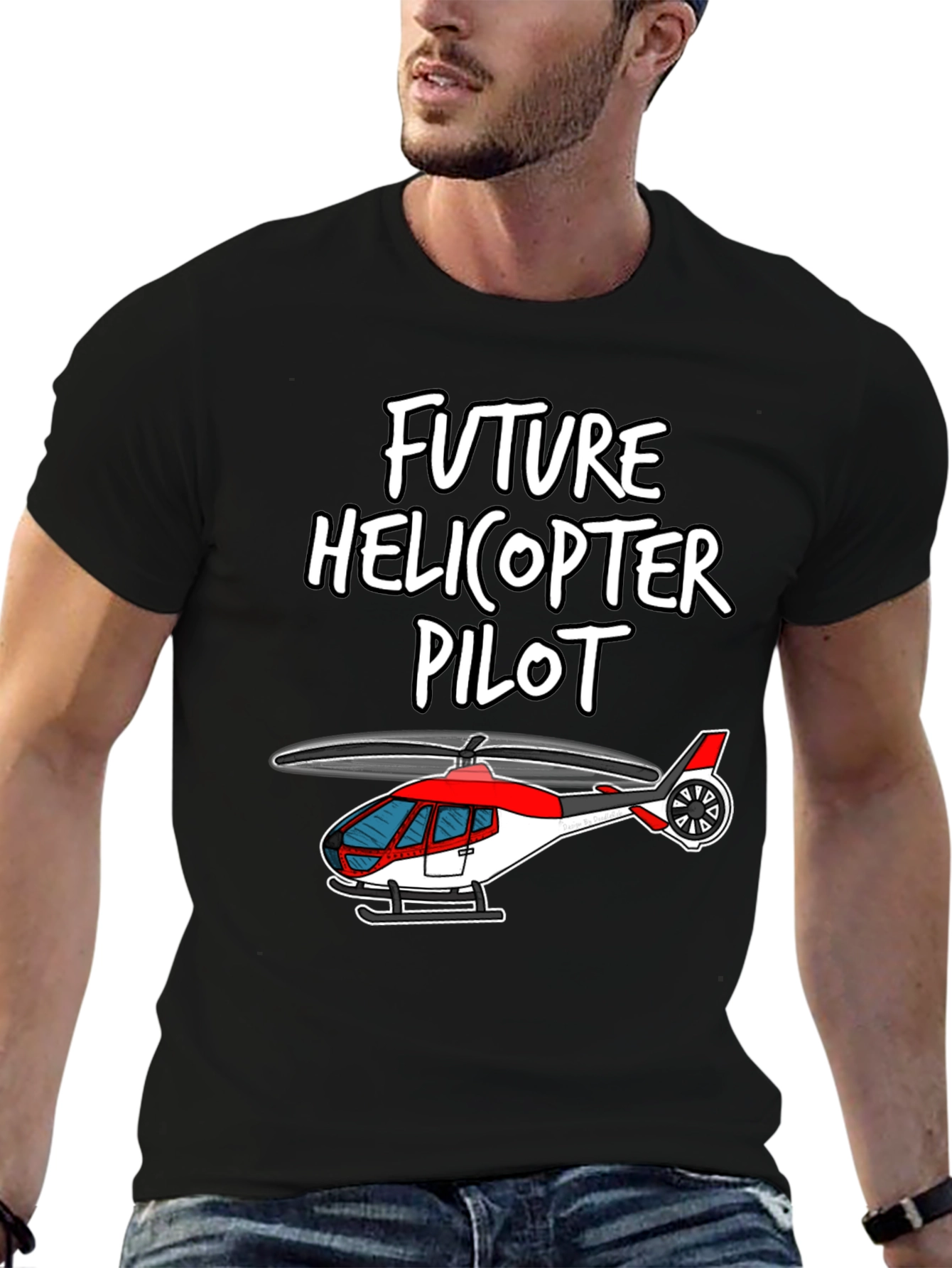 Future Helicopter Pilot Graphic T-Shirt