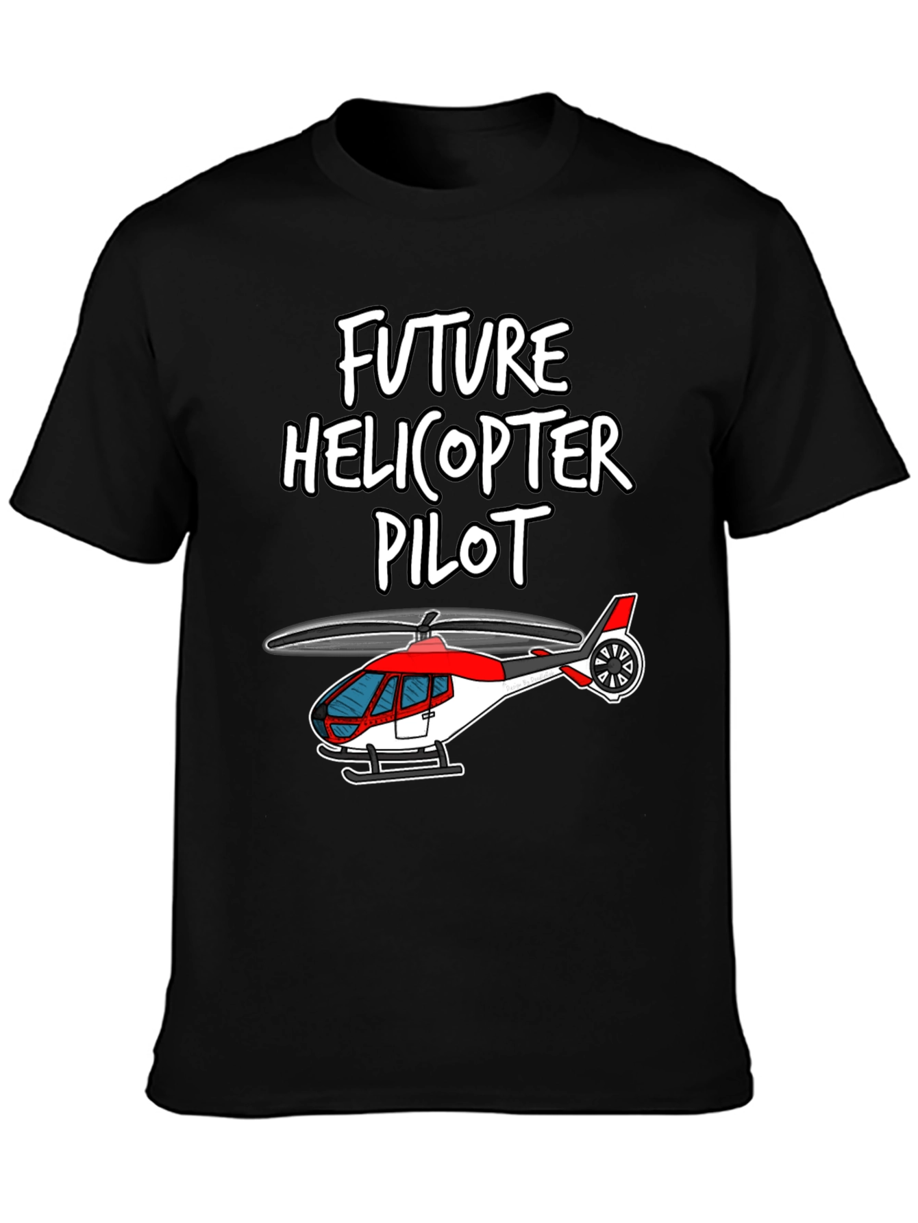 Future Helicopter Pilot Graphic T-Shirt