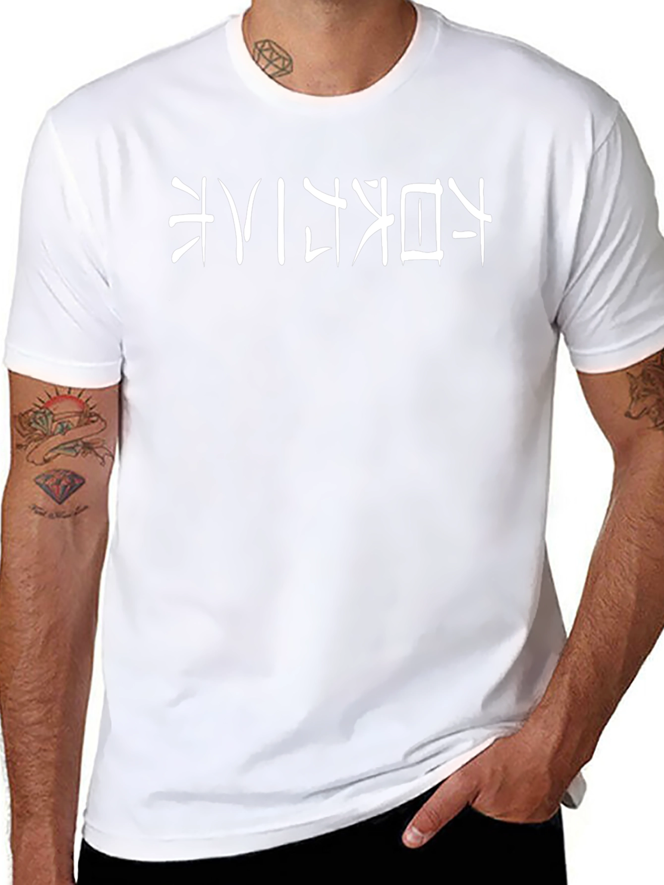 Black T-Shirt with Japanese Text