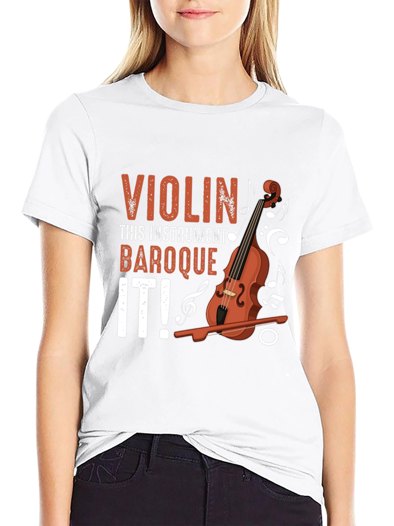 Violin Baroque It! T-Shirt - Music Lovers Tee
