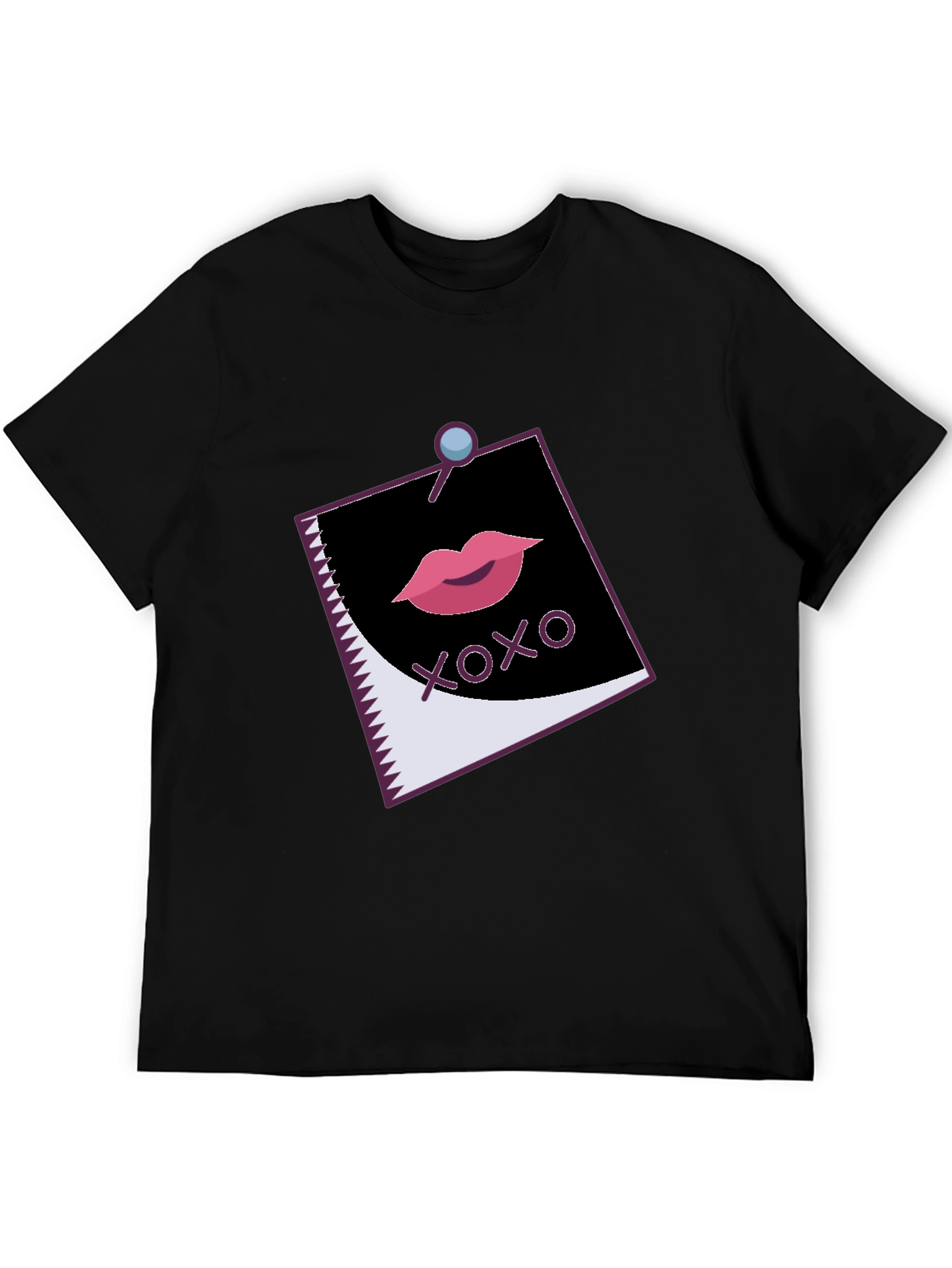 XOXO Lips Graphic Black Tee