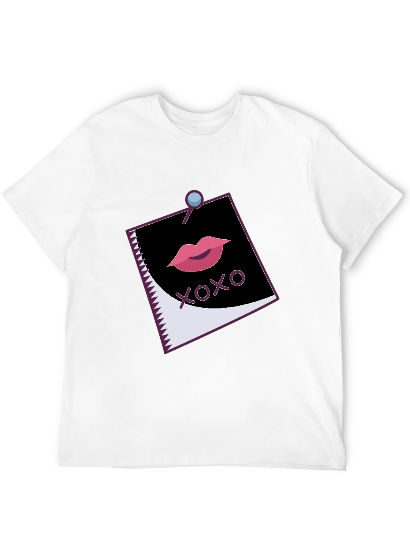 XOXO Lips Graphic Black Tee