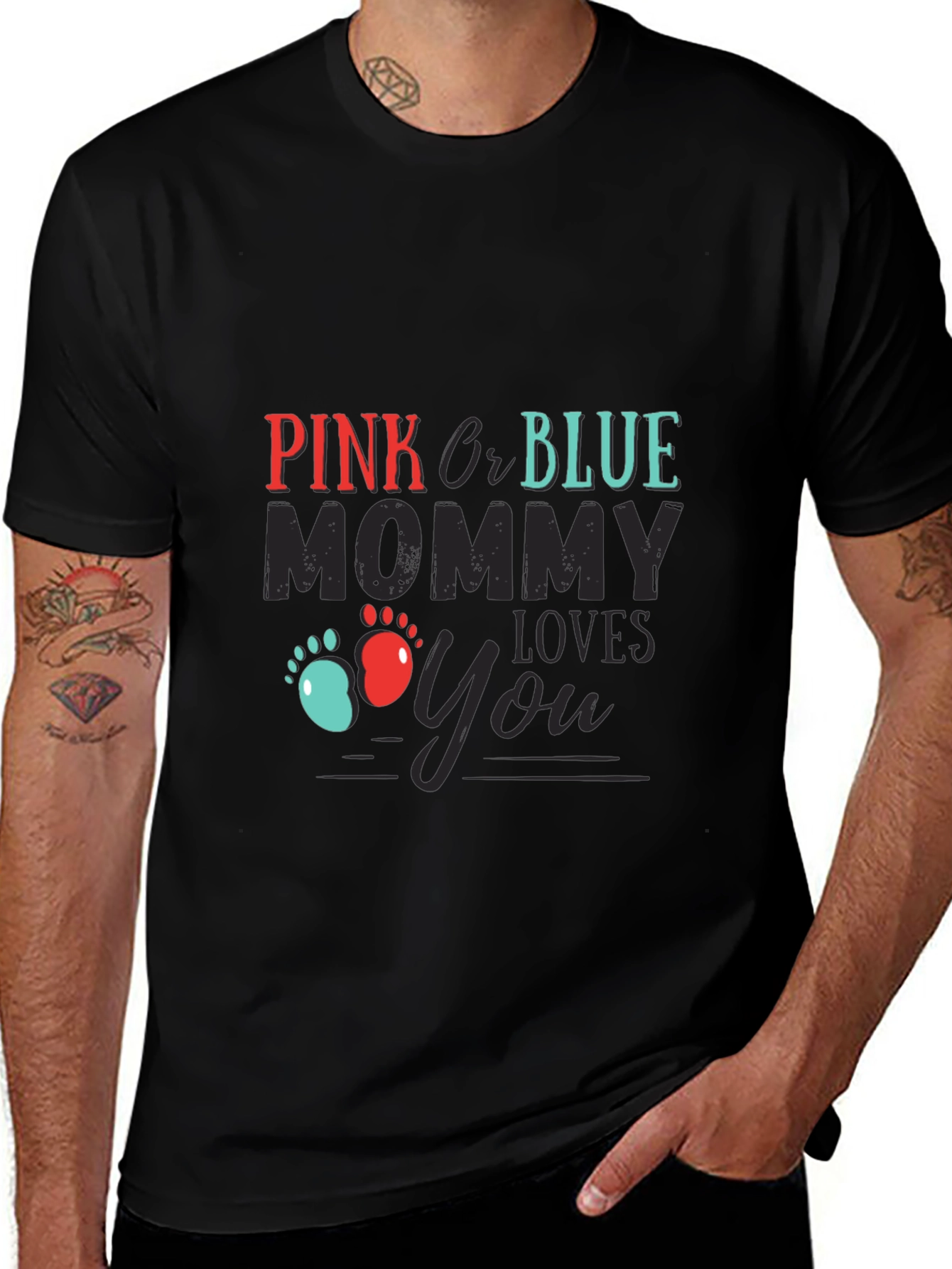 Pink or Blue Mommy Loves You T-Shirt